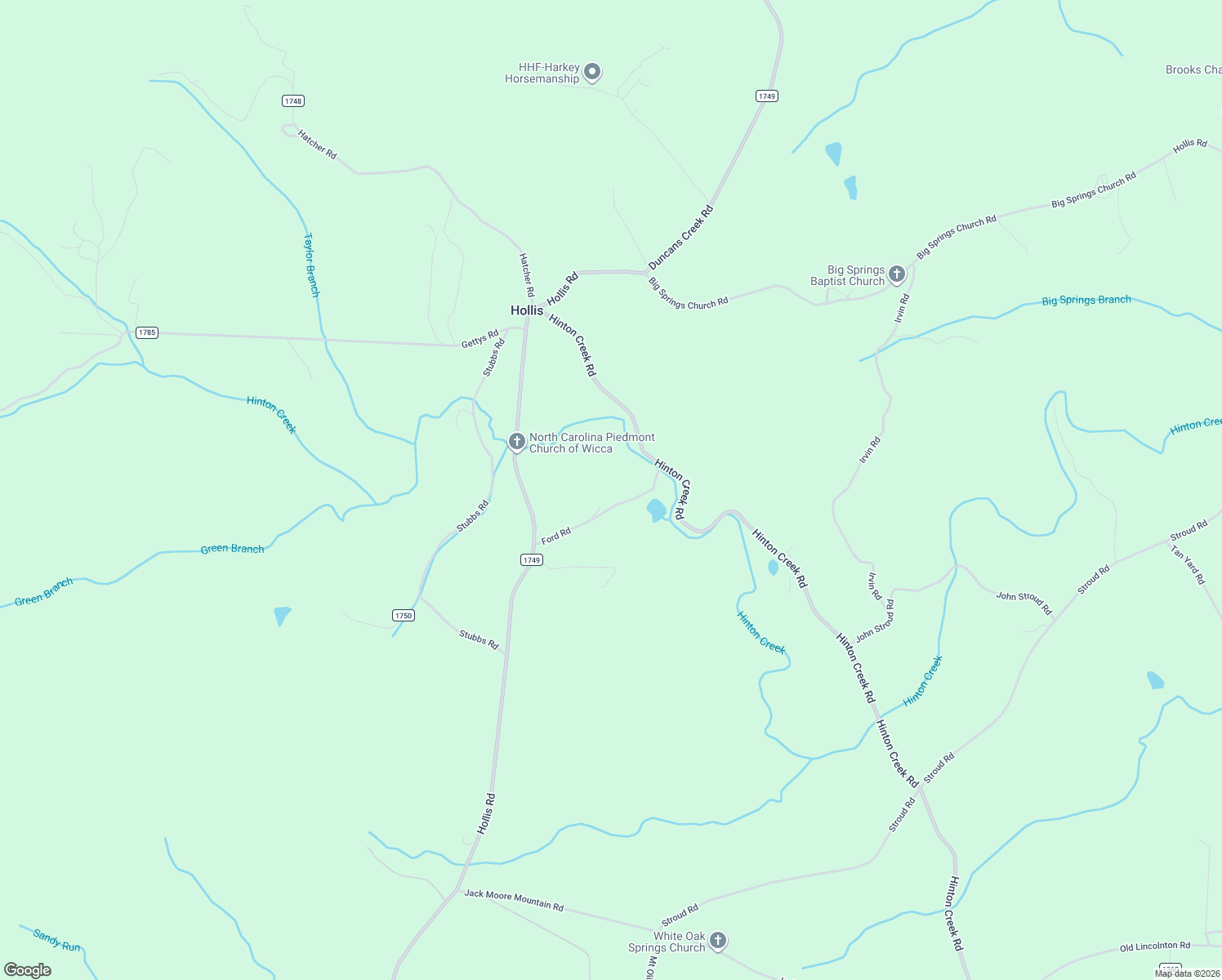 map of restaurants, bars, coffee shops, grocery stores, and more near 294 Ford Road in Ellenboro