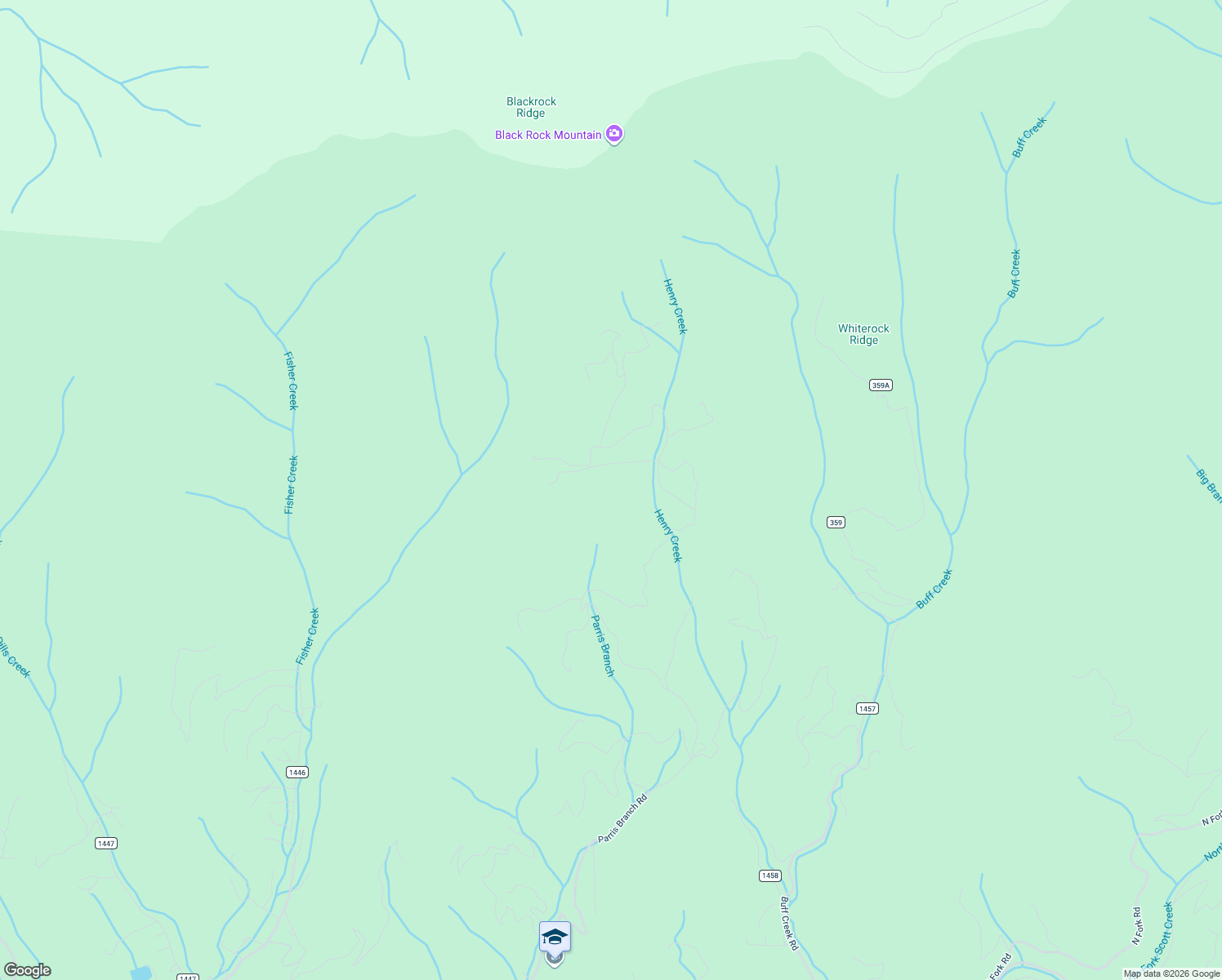 map of restaurants, bars, coffee shops, grocery stores, and more near 3867 Parris Branch Road in Sylva
