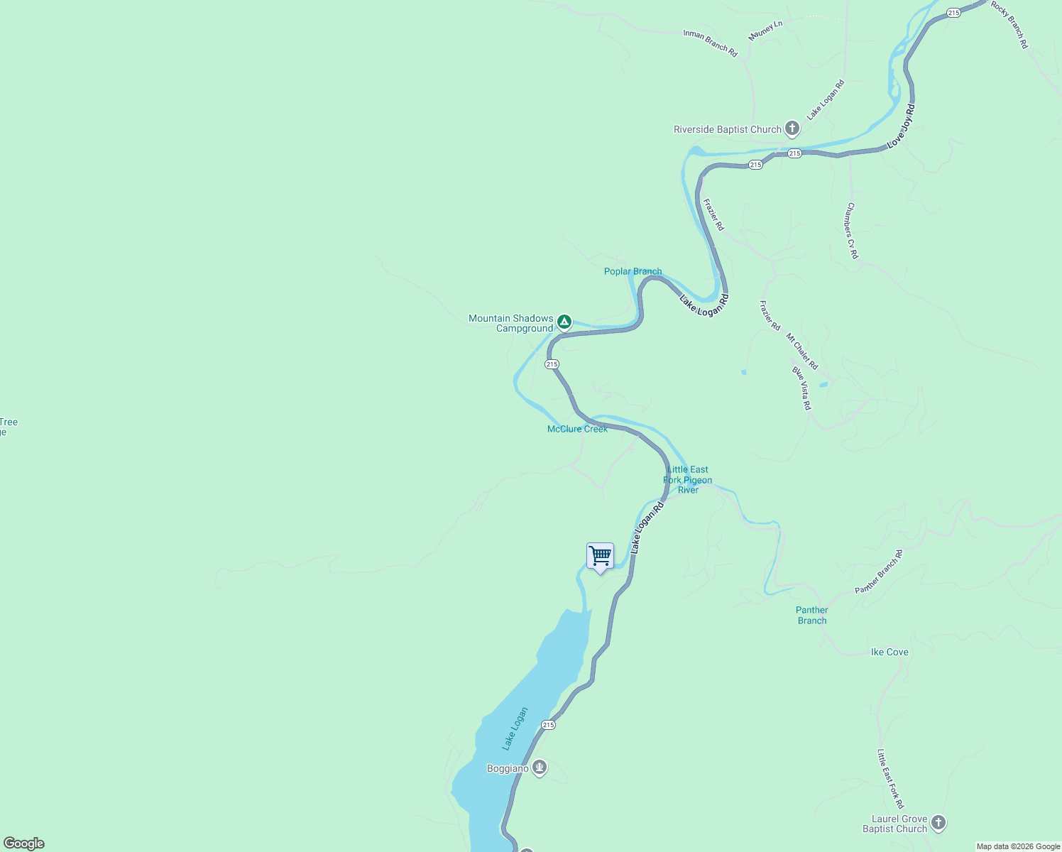 map of restaurants, bars, coffee shops, grocery stores, and more near 4040 Lake Logan Road in Canton