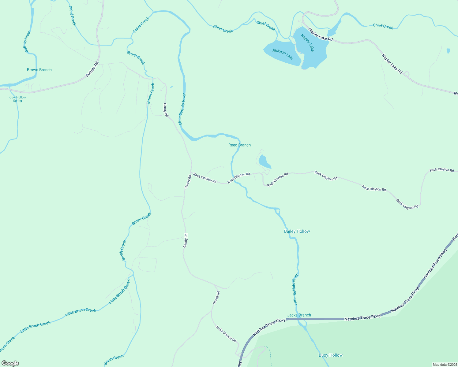 map of restaurants, bars, coffee shops, grocery stores, and more near 240 Rack Clayton Road in Hohenwald