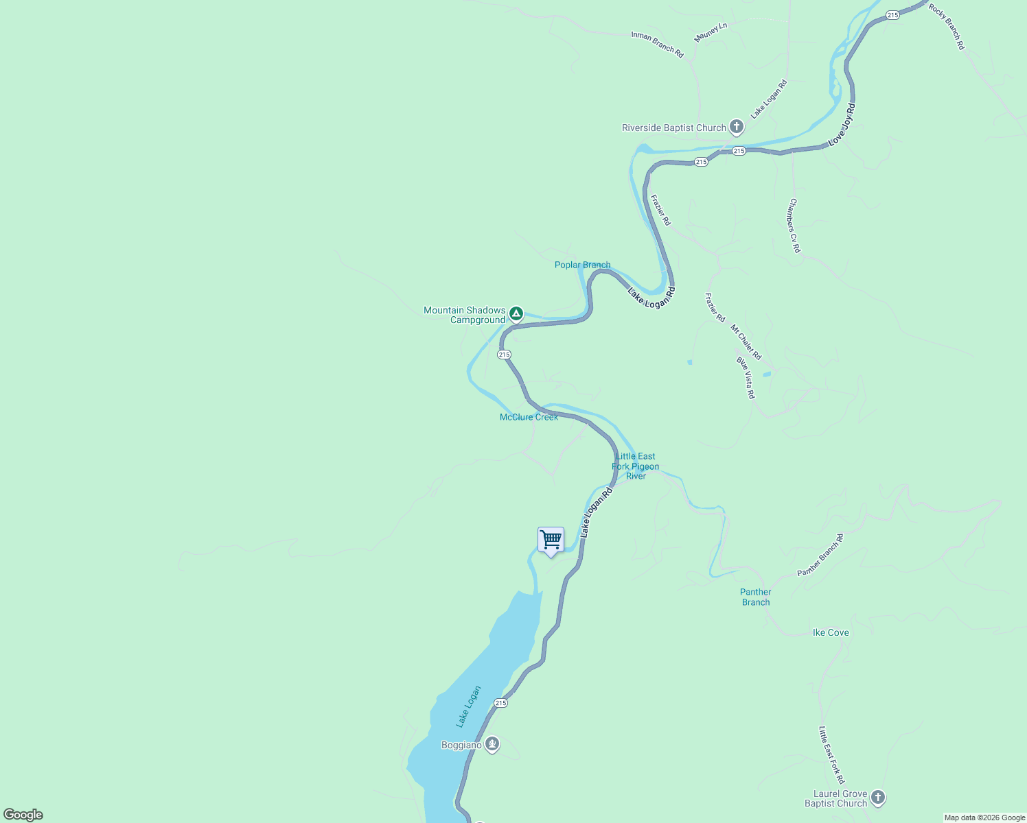 map of restaurants, bars, coffee shops, grocery stores, and more near 4040 Lake Logan Road in Canton