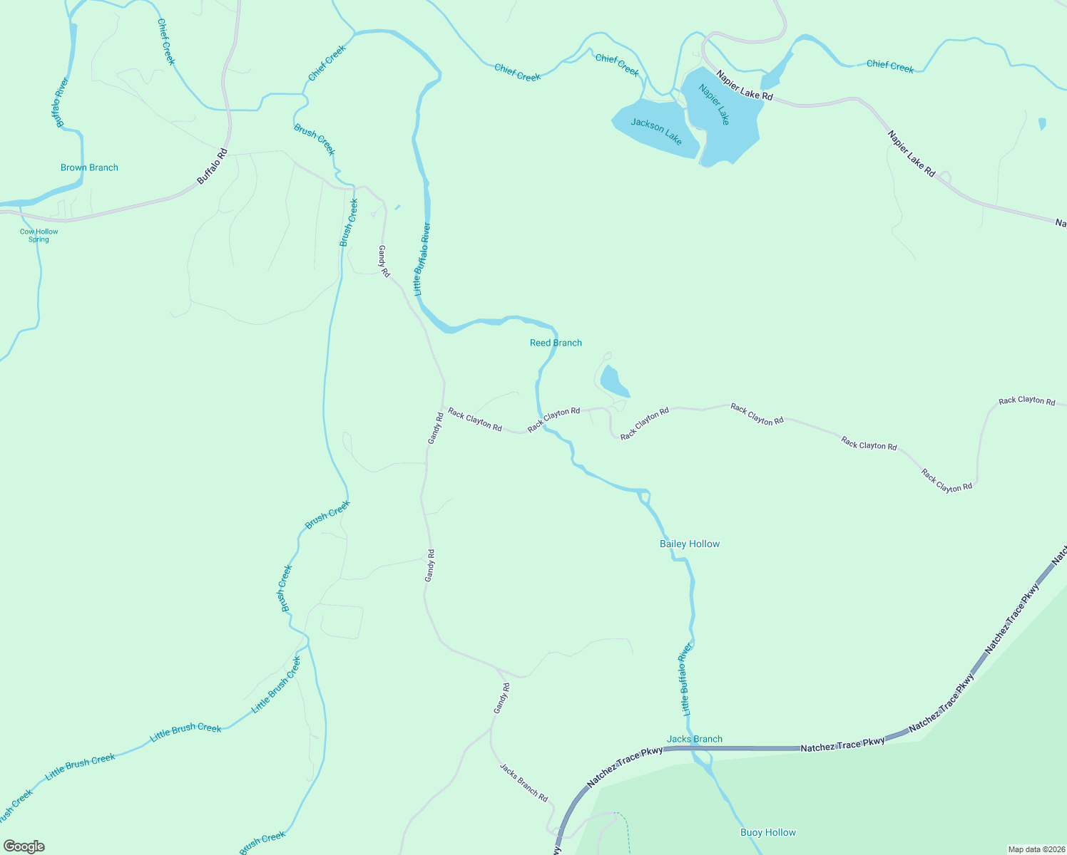 map of restaurants, bars, coffee shops, grocery stores, and more near 240 Rack Clayton Road in Hohenwald
