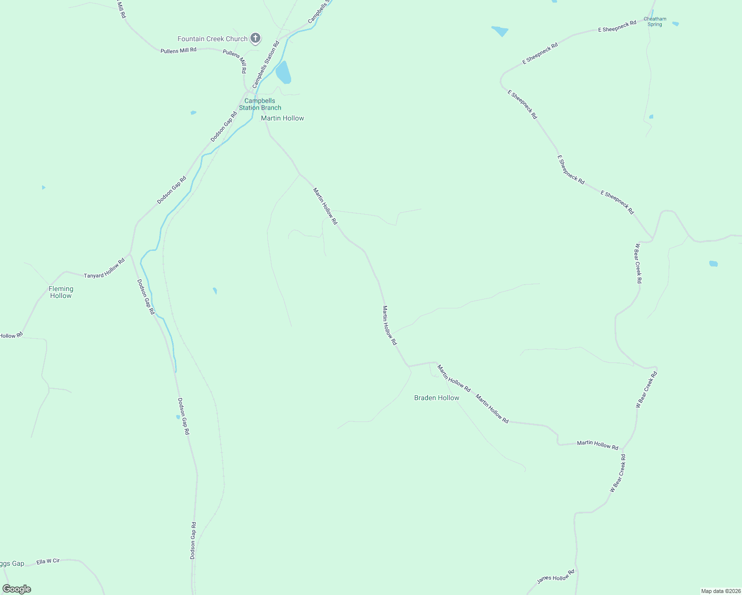 map of restaurants, bars, coffee shops, grocery stores, and more near 3146 Martin Hollow Road in Culleoka