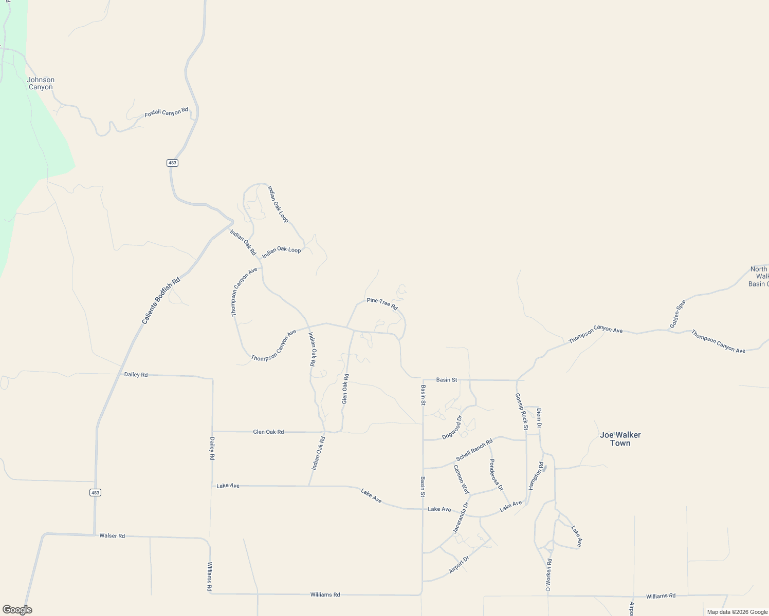 map of restaurants, bars, coffee shops, grocery stores, and more near 21432 Pine Tree Road in Kern County