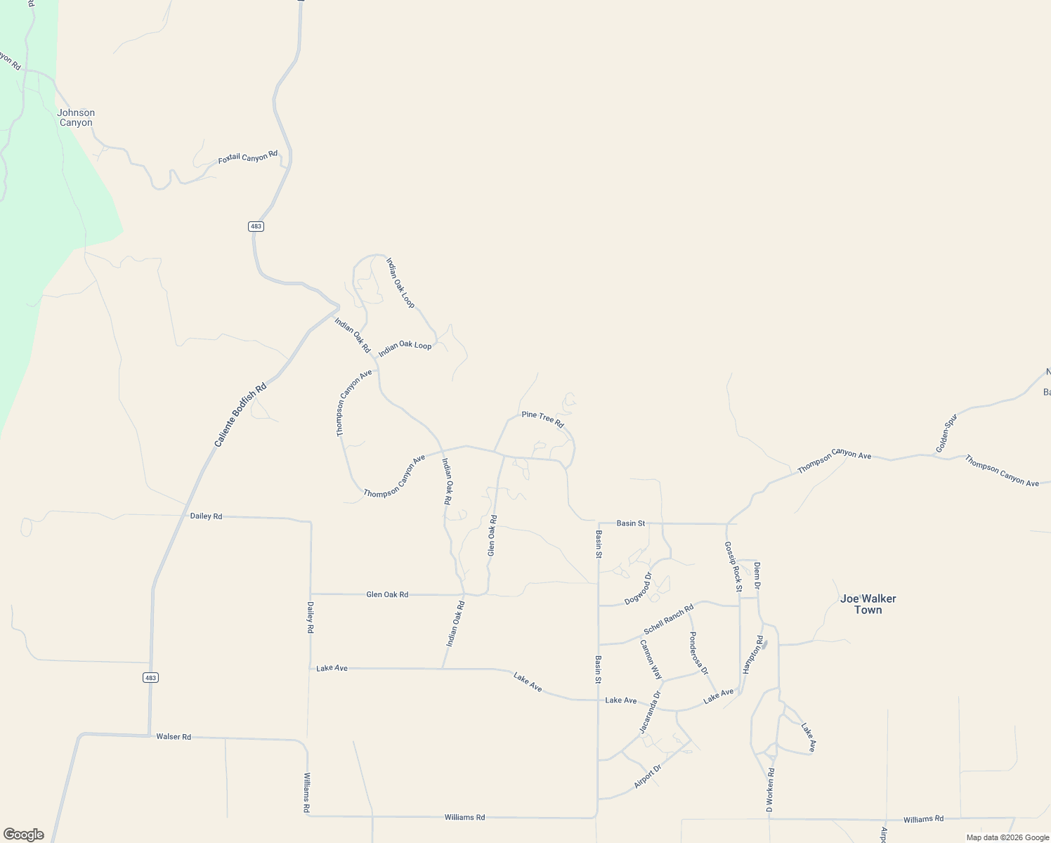 map of restaurants, bars, coffee shops, grocery stores, and more near 21432 Pine Tree Road in Kern County