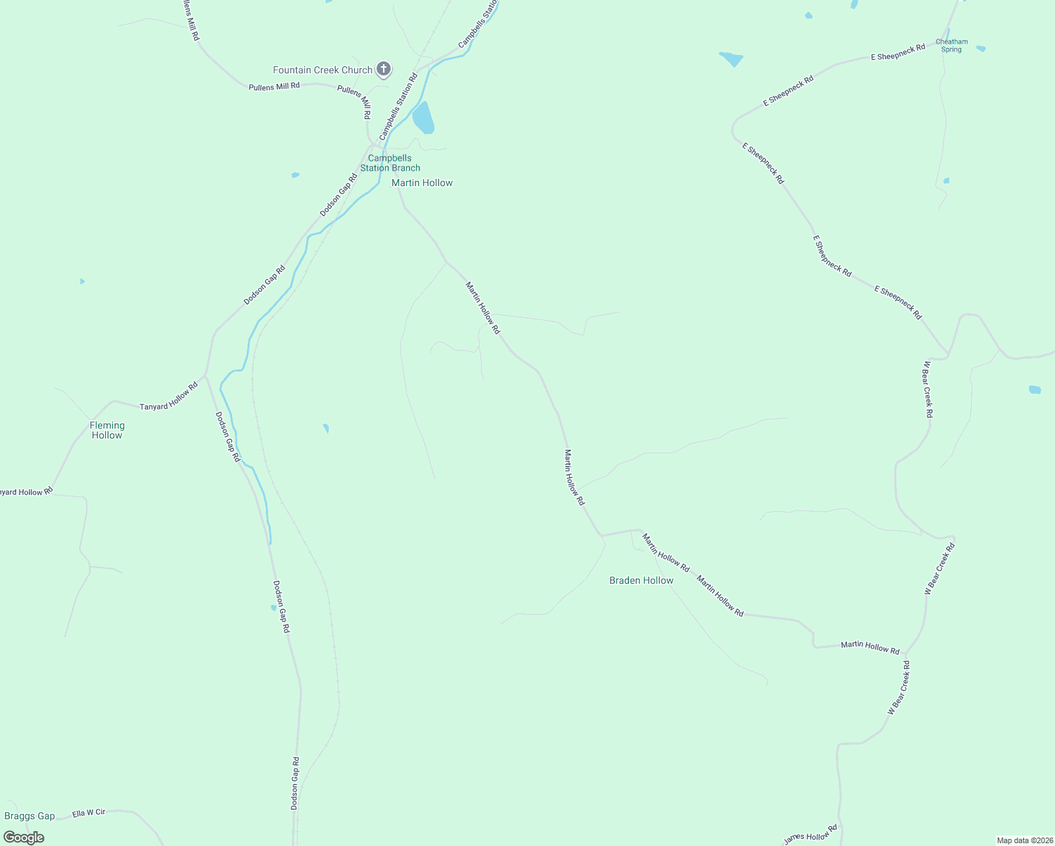 map of restaurants, bars, coffee shops, grocery stores, and more near 3146 Martin Hollow Road in Culleoka