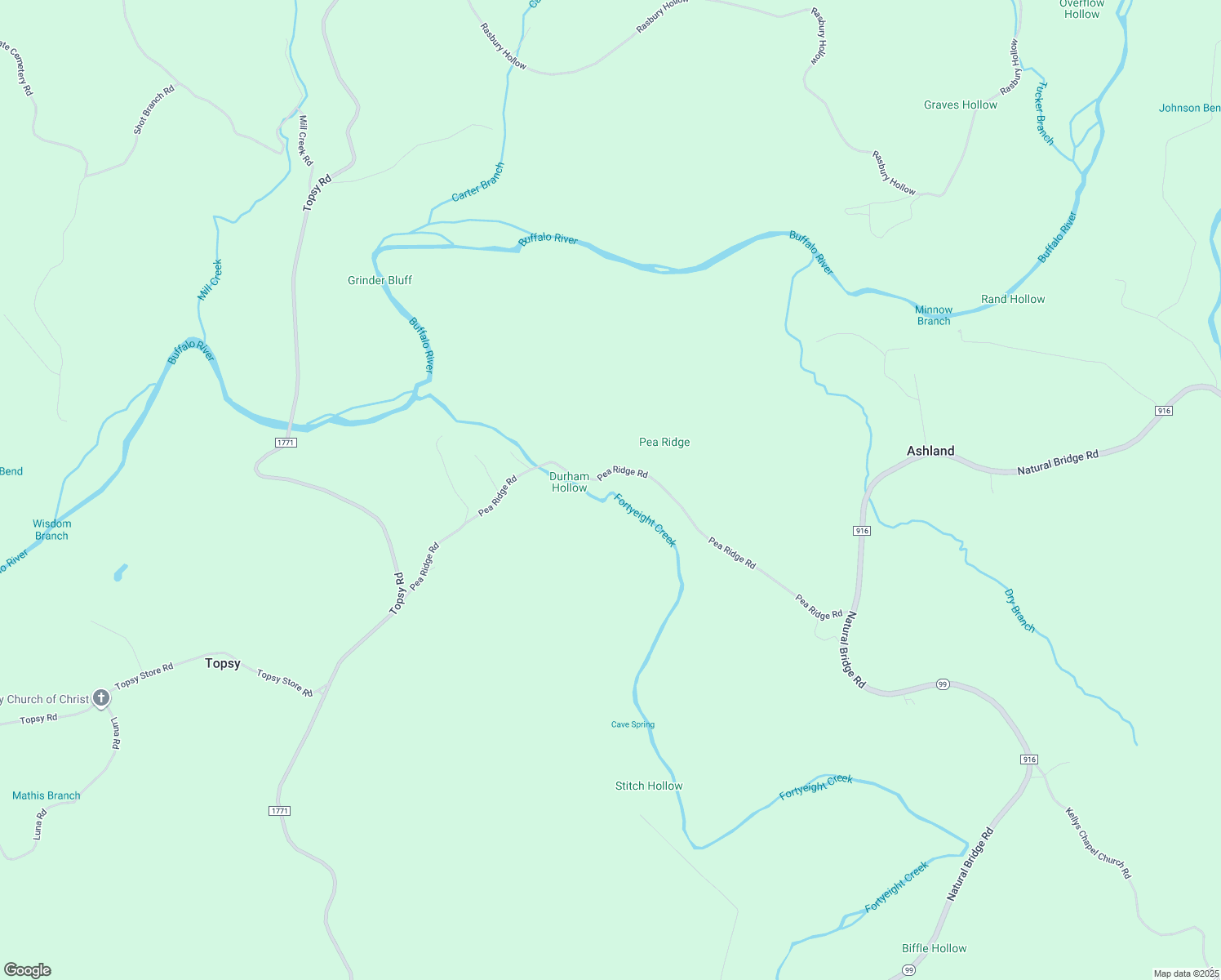 map of restaurants, bars, coffee shops, grocery stores, and more near 454 Pea Ridge Rd in Waynesboro