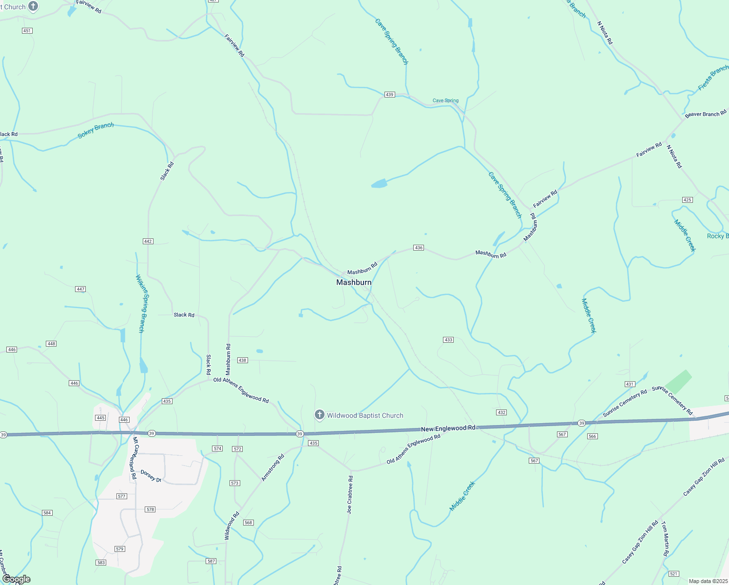 map of restaurants, bars, coffee shops, grocery stores, and more near 334 County Road 436 in Athens
