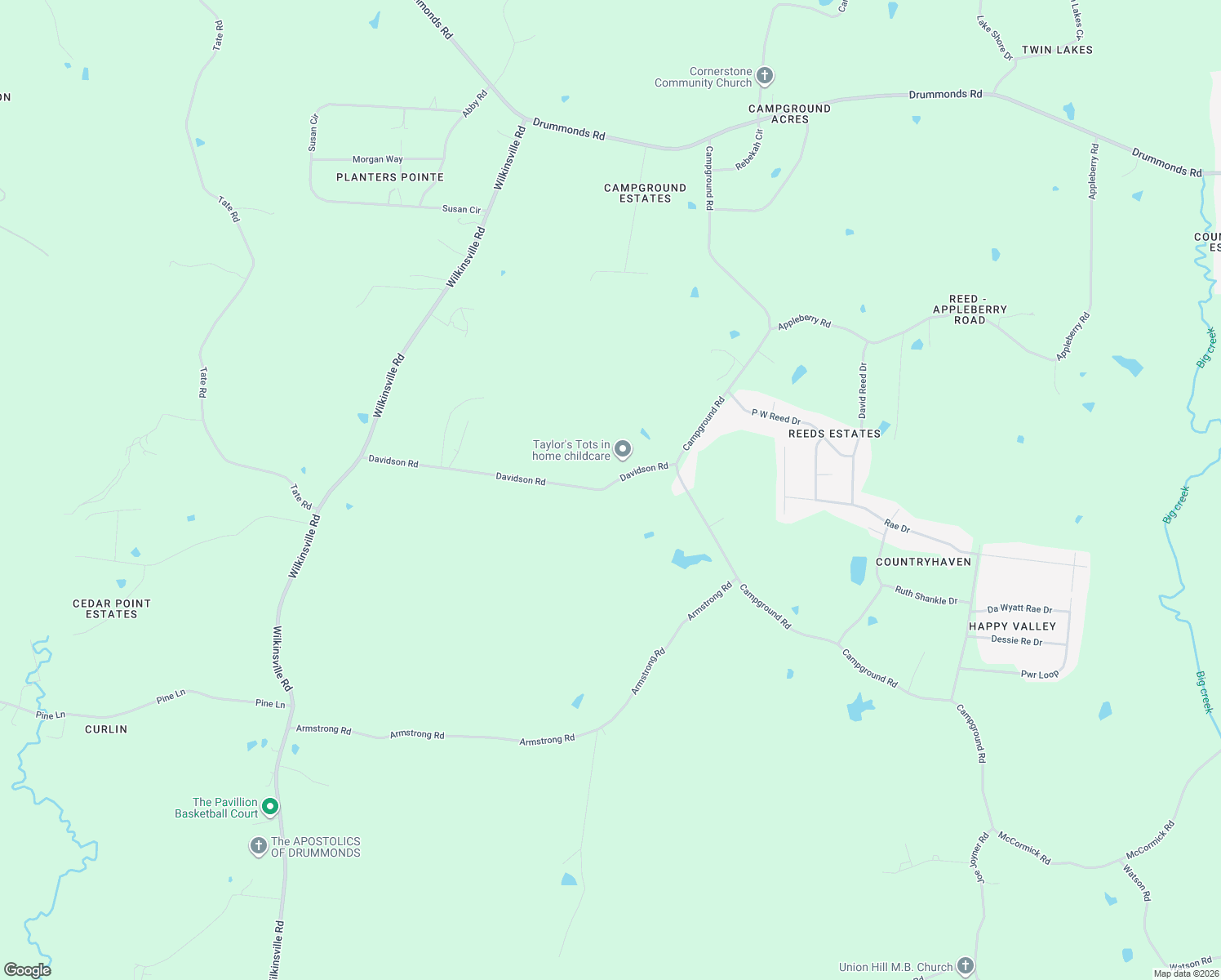 map of restaurants, bars, coffee shops, grocery stores, and more near 213 Davidson Rd in Tipton