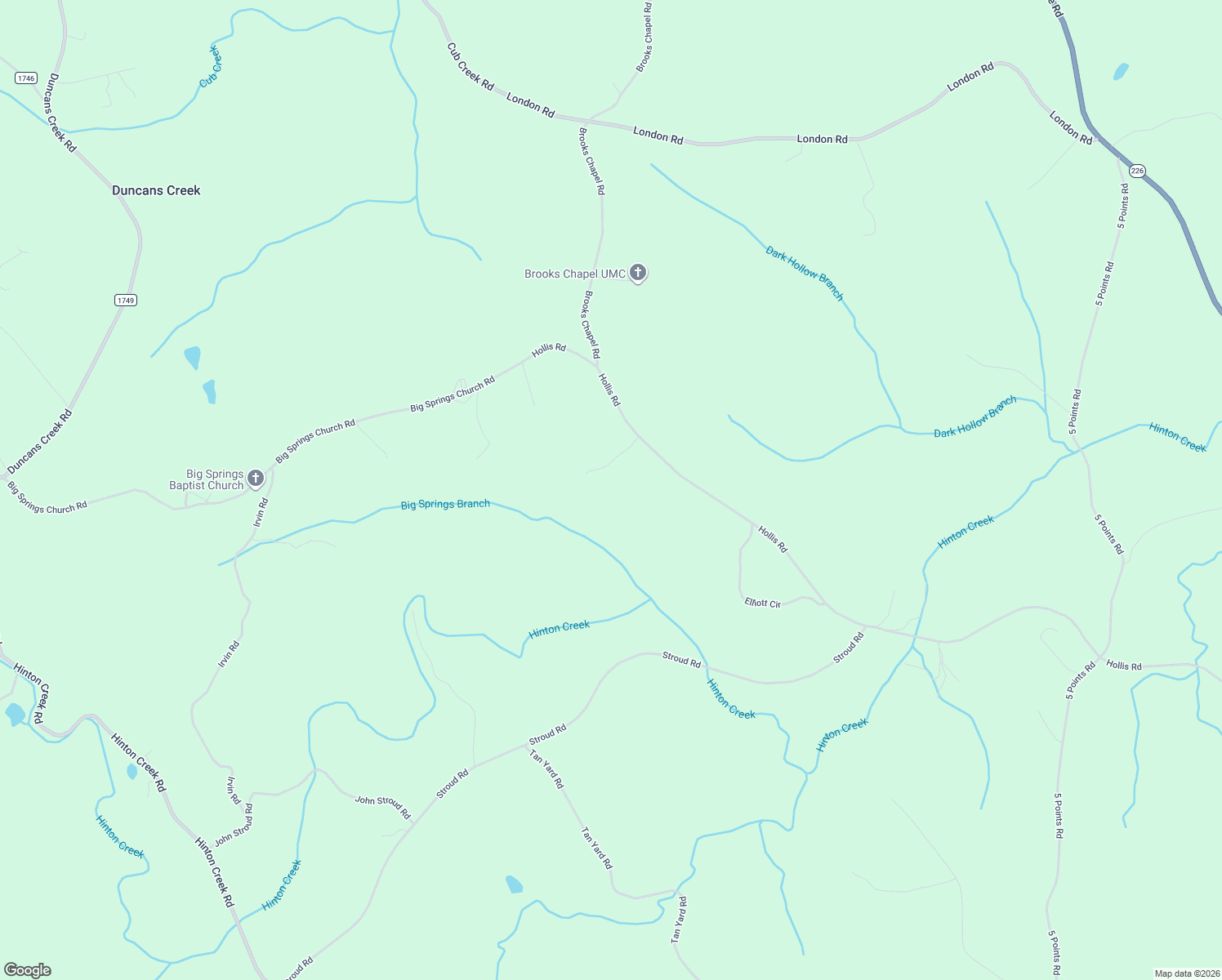 map of restaurants, bars, coffee shops, grocery stores, and more near 3347 Hollis Road in Shelby