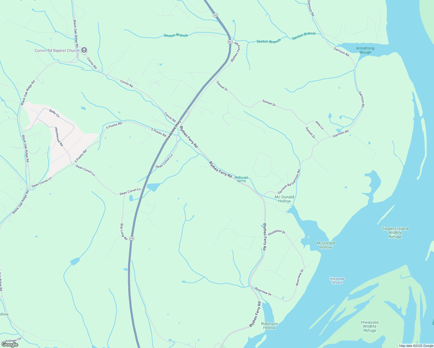map of restaurants, bars, coffee shops, grocery stores, and more near 4092 Blythes Ferry Road in Dayton