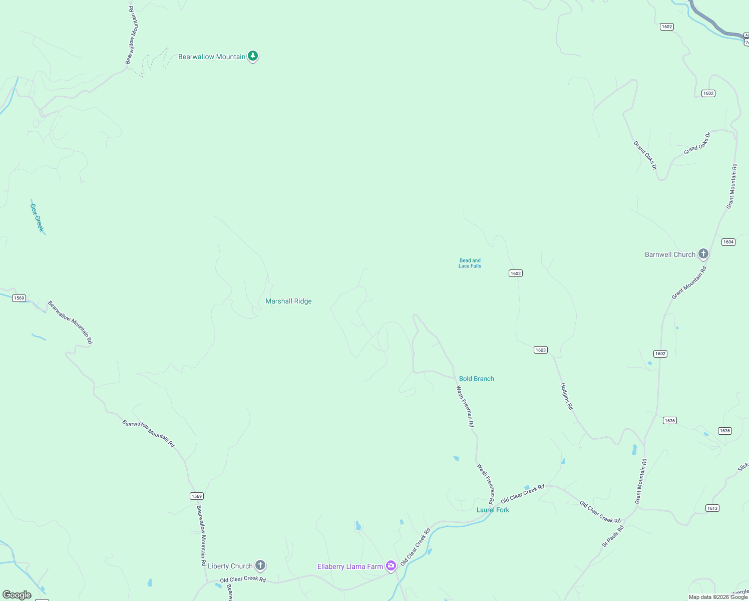 map of restaurants, bars, coffee shops, grocery stores, and more near 281 Whiteside Trail in Hendersonville