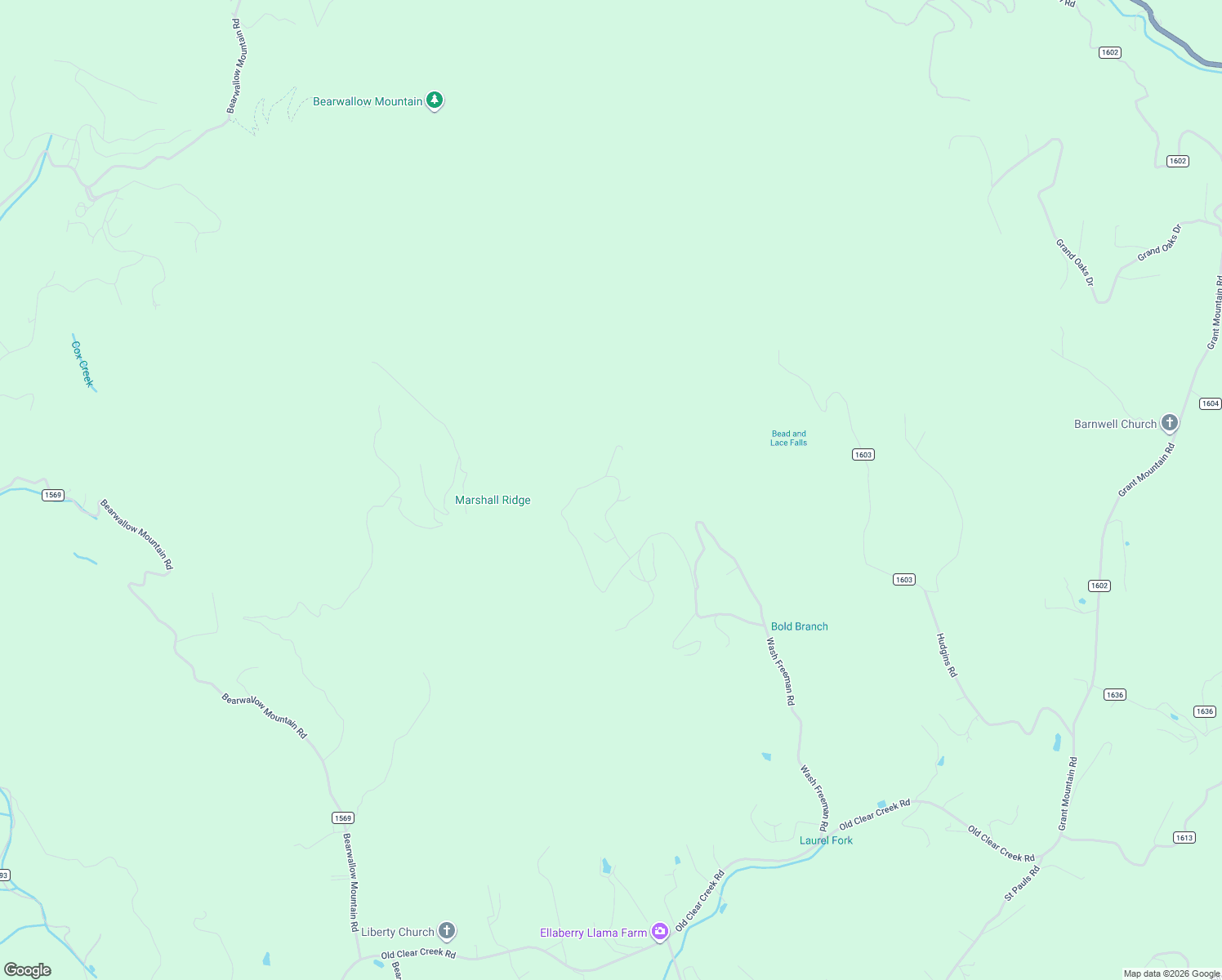 map of restaurants, bars, coffee shops, grocery stores, and more near 281 Whiteside Trail in Hendersonville