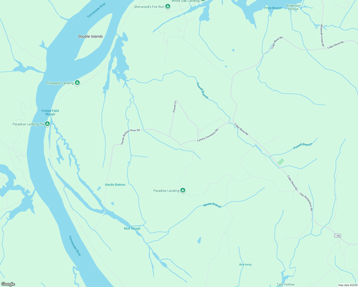 map of restaurants, bars, coffee shops, grocery stores, and more near Hardin Bottom Road in Perry County