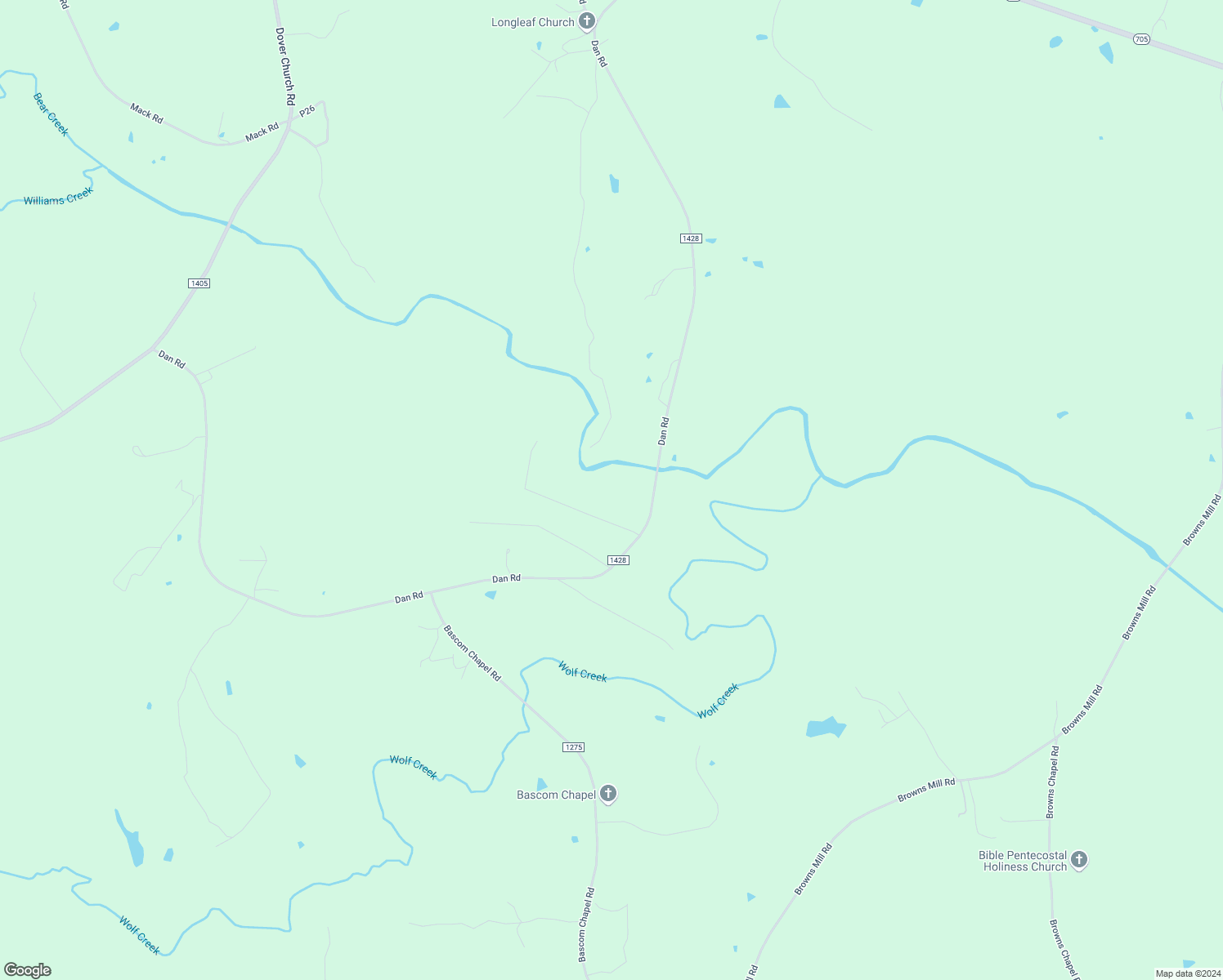 map of restaurants, bars, coffee shops, grocery stores, and more near 1068 Dan Road in Robbins