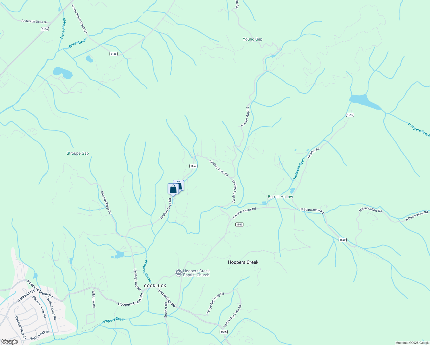 map of restaurants, bars, coffee shops, grocery stores, and more near 506 Lindsey Loop Road in Fletcher