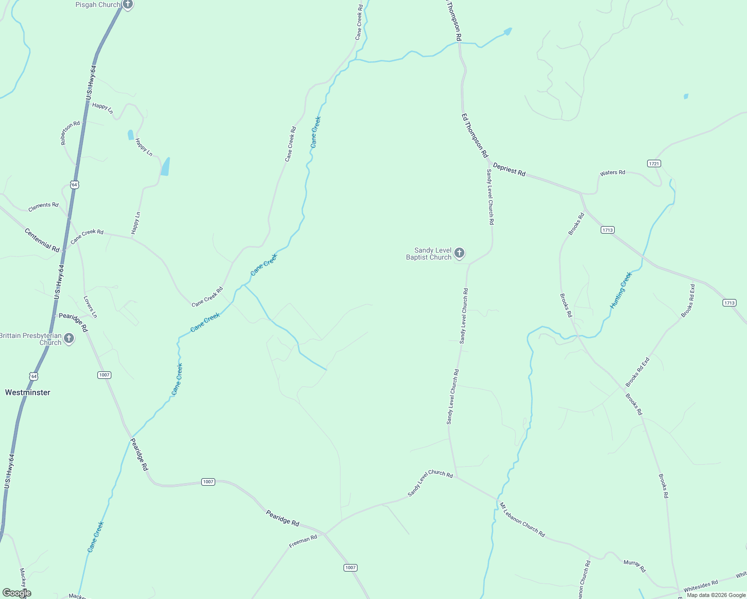 map of restaurants, bars, coffee shops, grocery stores, and more near 424 Winnies Road in Bostic