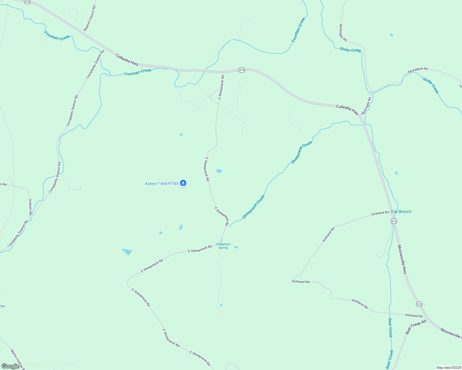 map of restaurants, bars, coffee shops, grocery stores, and more near 2791 E Sheepneck Rd in Culleoka