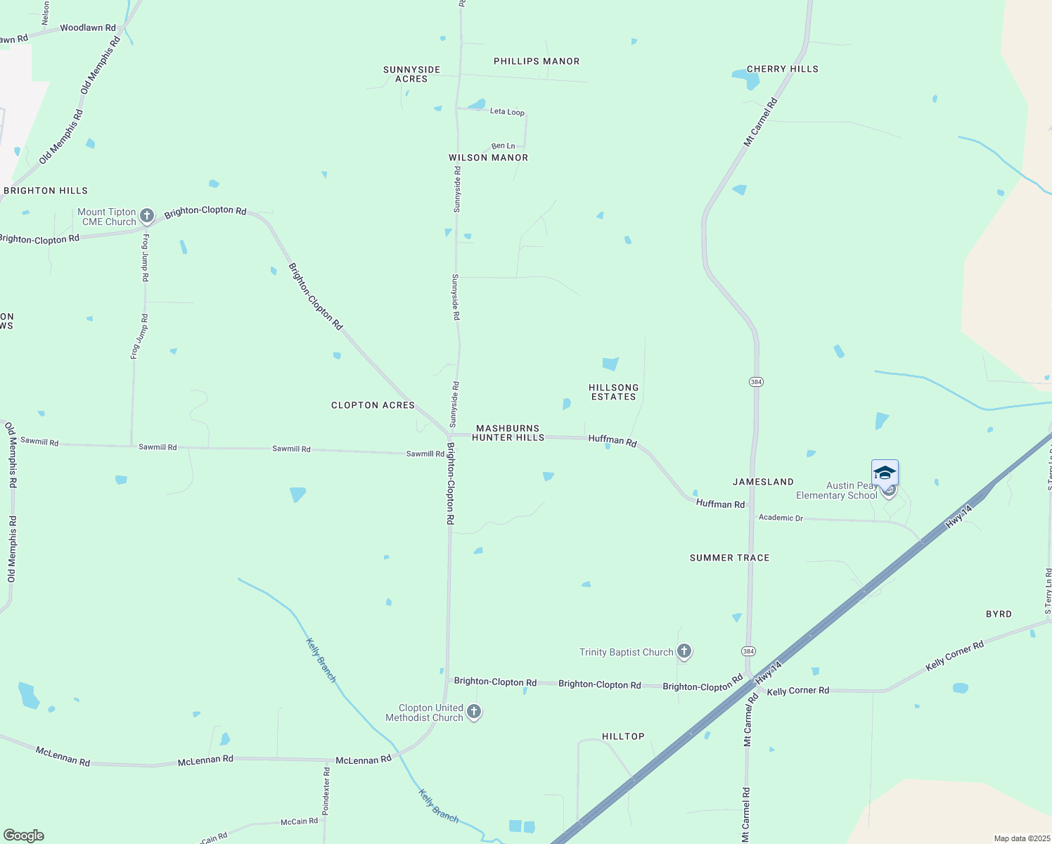 map of restaurants, bars, coffee shops, grocery stores, and more near 858 Huffman Road in Brighton