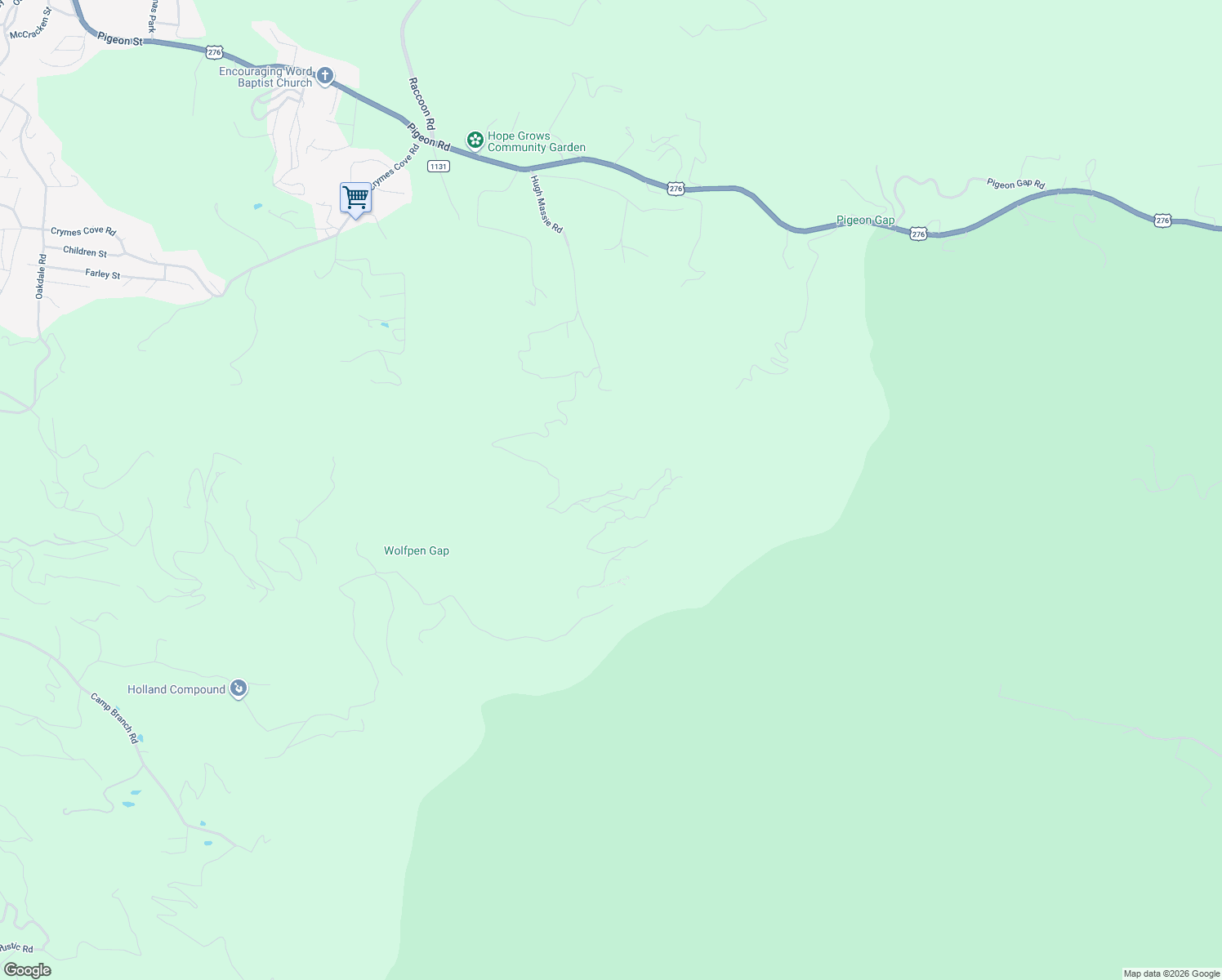 map of restaurants, bars, coffee shops, grocery stores, and more near 351 Goodson Springs Road in Waynesville