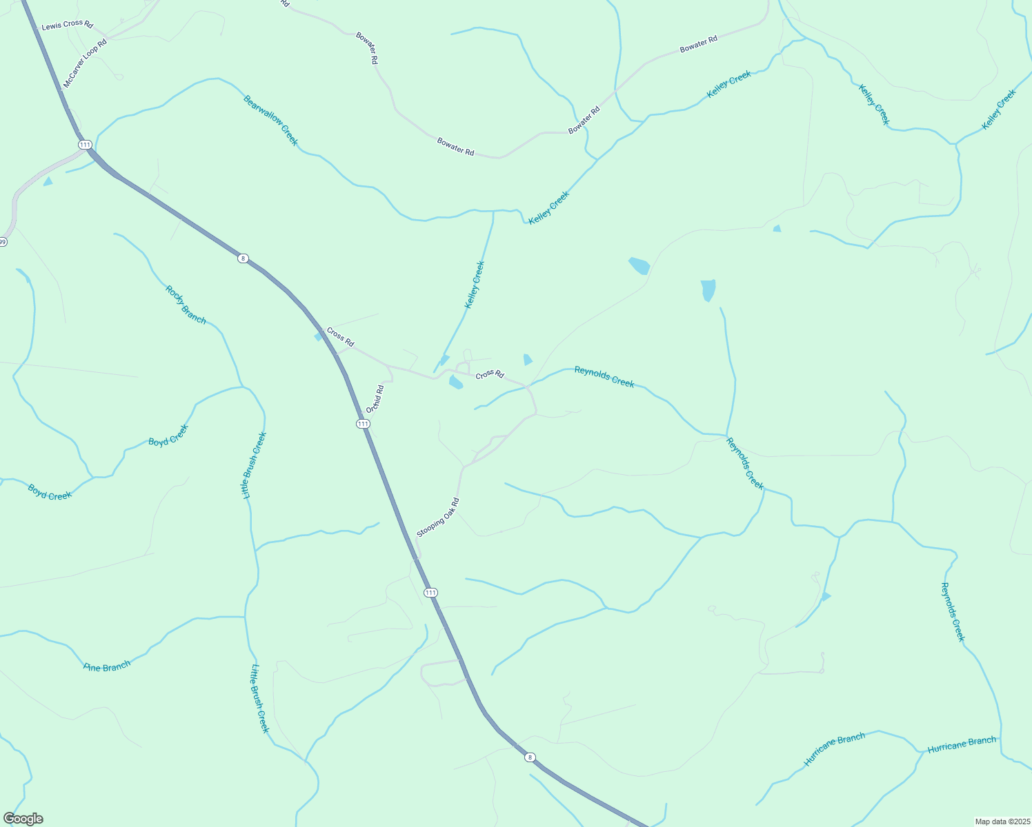 map of restaurants, bars, coffee shops, grocery stores, and more near 130 Stooping Oak Road in Dunlap