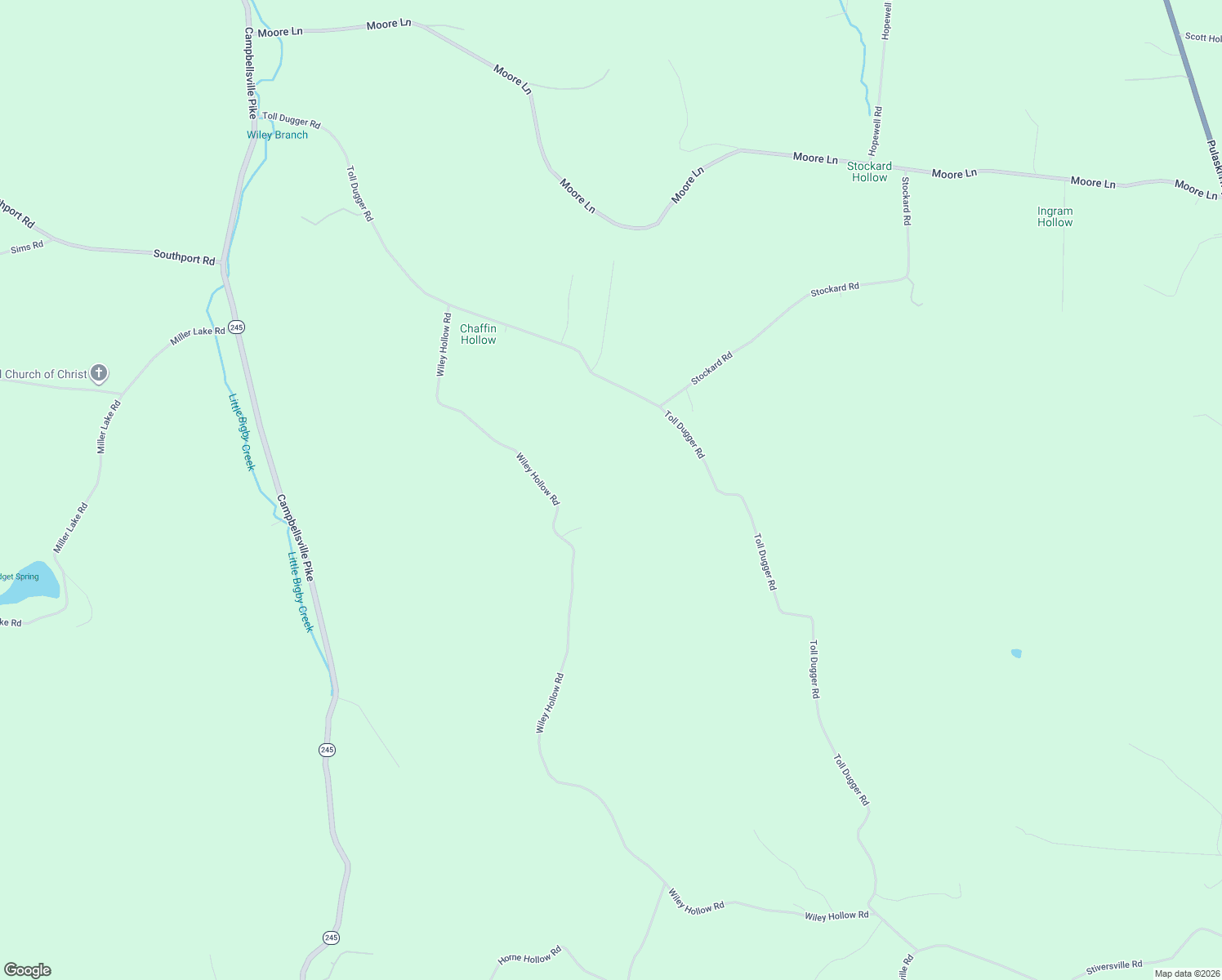 map of restaurants, bars, coffee shops, grocery stores, and more near 5147 Wiley Hollow Road in Culleoka