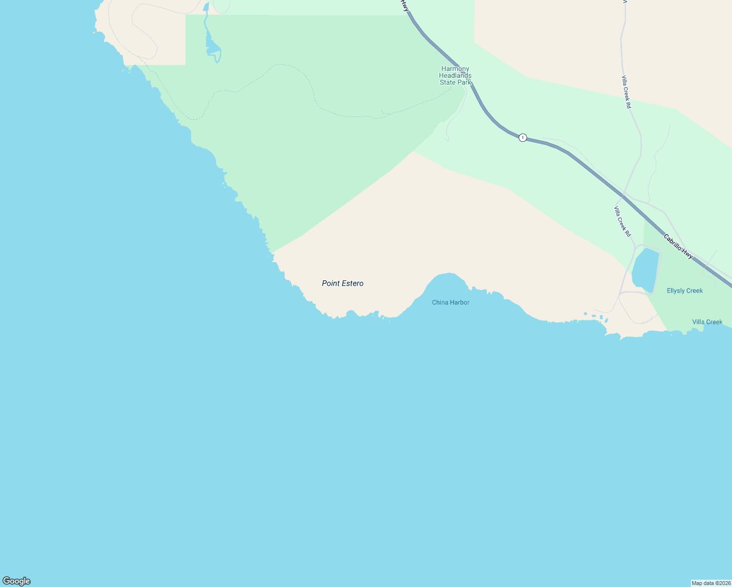 map of restaurants, bars, coffee shops, grocery stores, and more near 2 1st Street in Cayucos