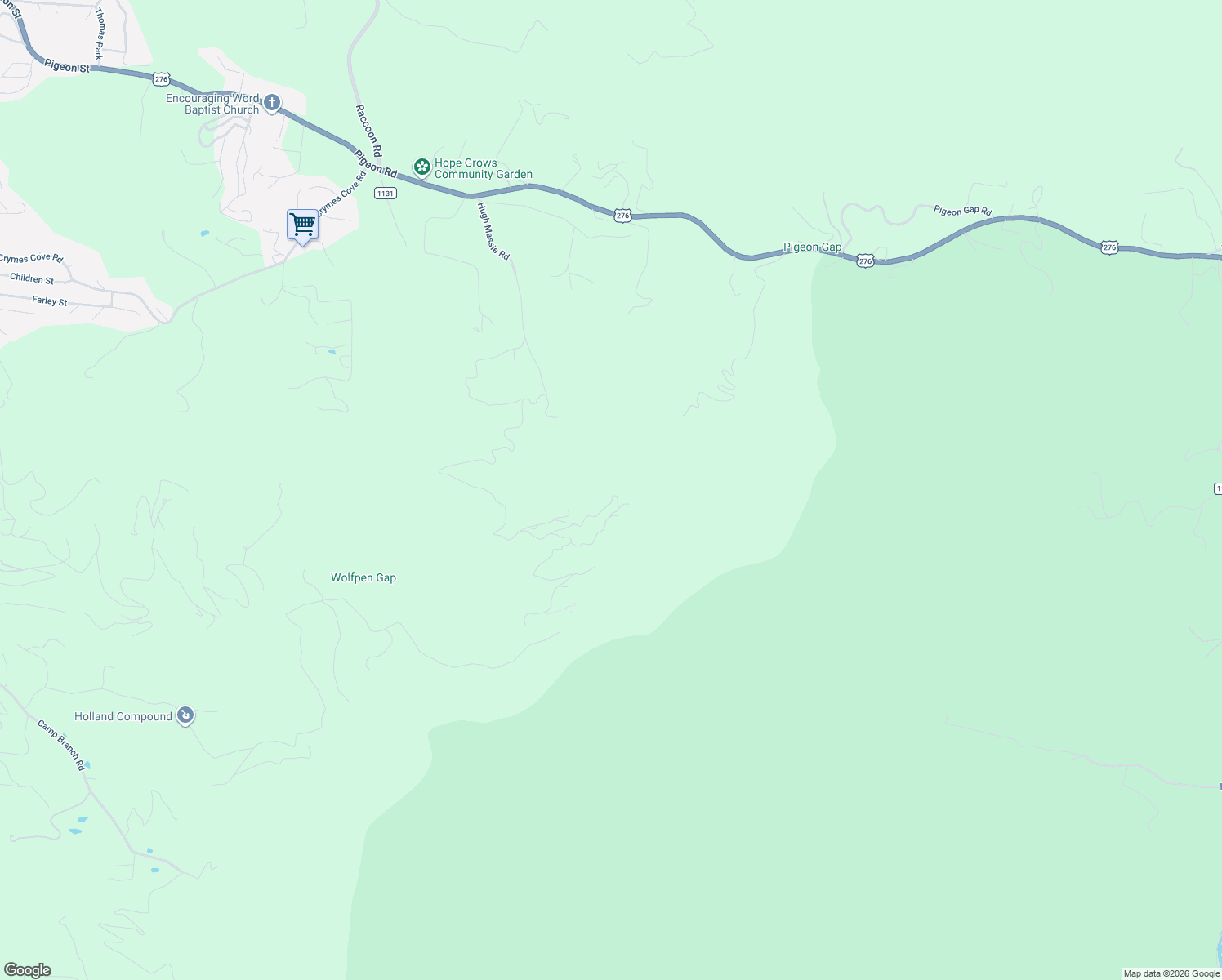 map of restaurants, bars, coffee shops, grocery stores, and more near 351 Goodson Springs Road in Waynesville