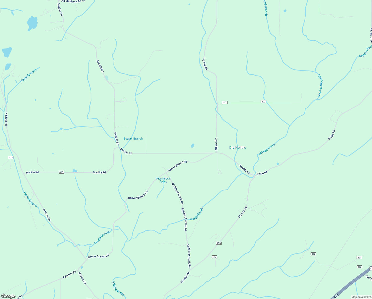map of restaurants, bars, coffee shops, grocery stores, and more near 467 County Road 415 in Athens