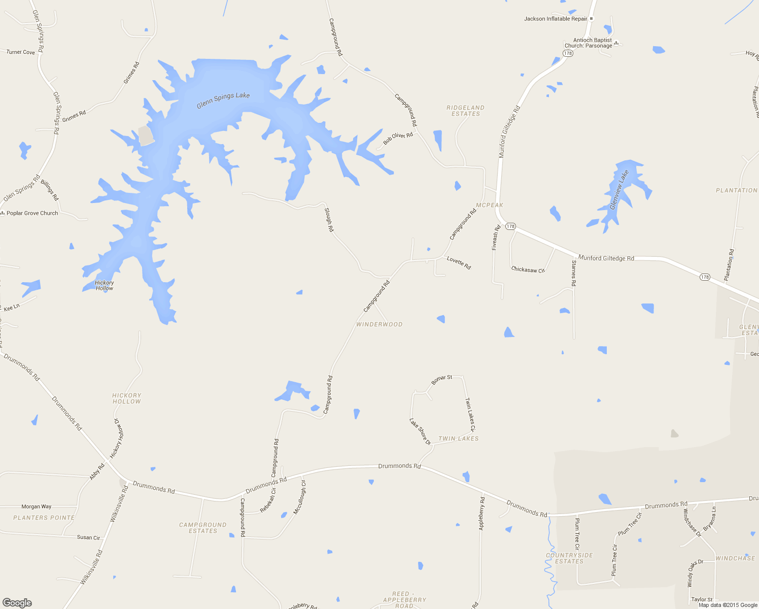 map of restaurants, bars, coffee shops, grocery stores, and more near 5760 Campground Rd in Munford