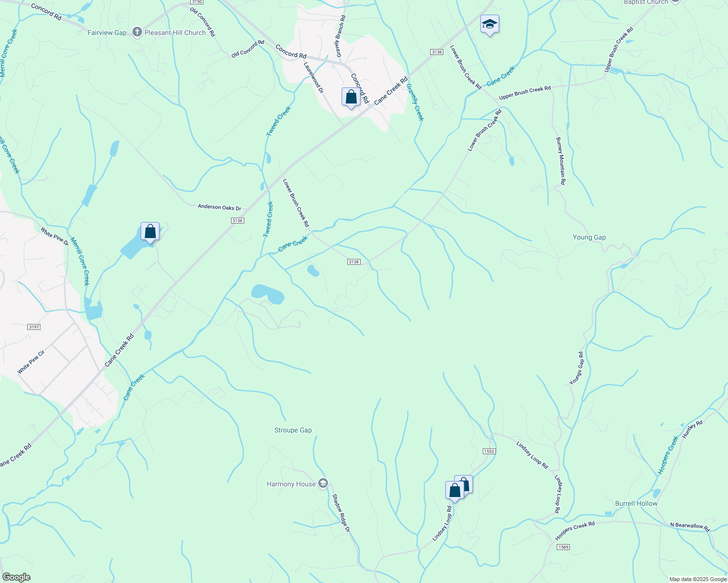 map of restaurants, bars, coffee shops, grocery stores, and more near 98 Okoboji Drive in Fletcher