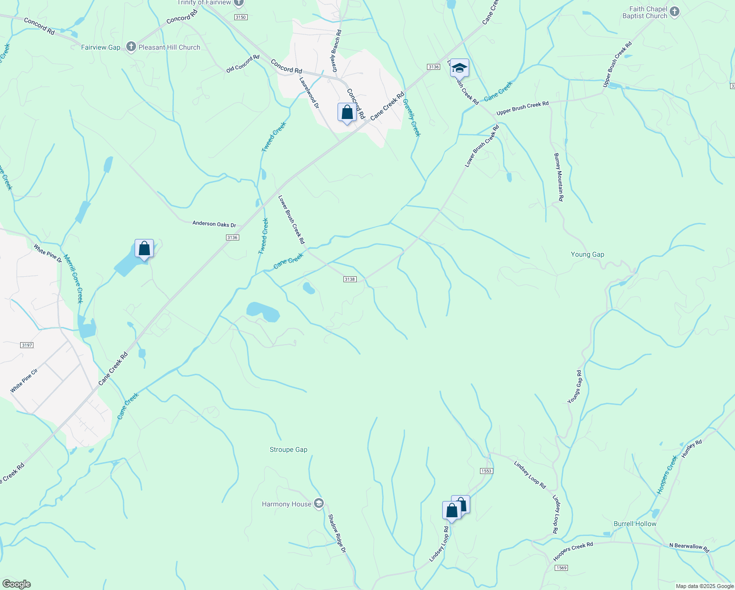 map of restaurants, bars, coffee shops, grocery stores, and more near 10 Okoboji Drive in Fletcher