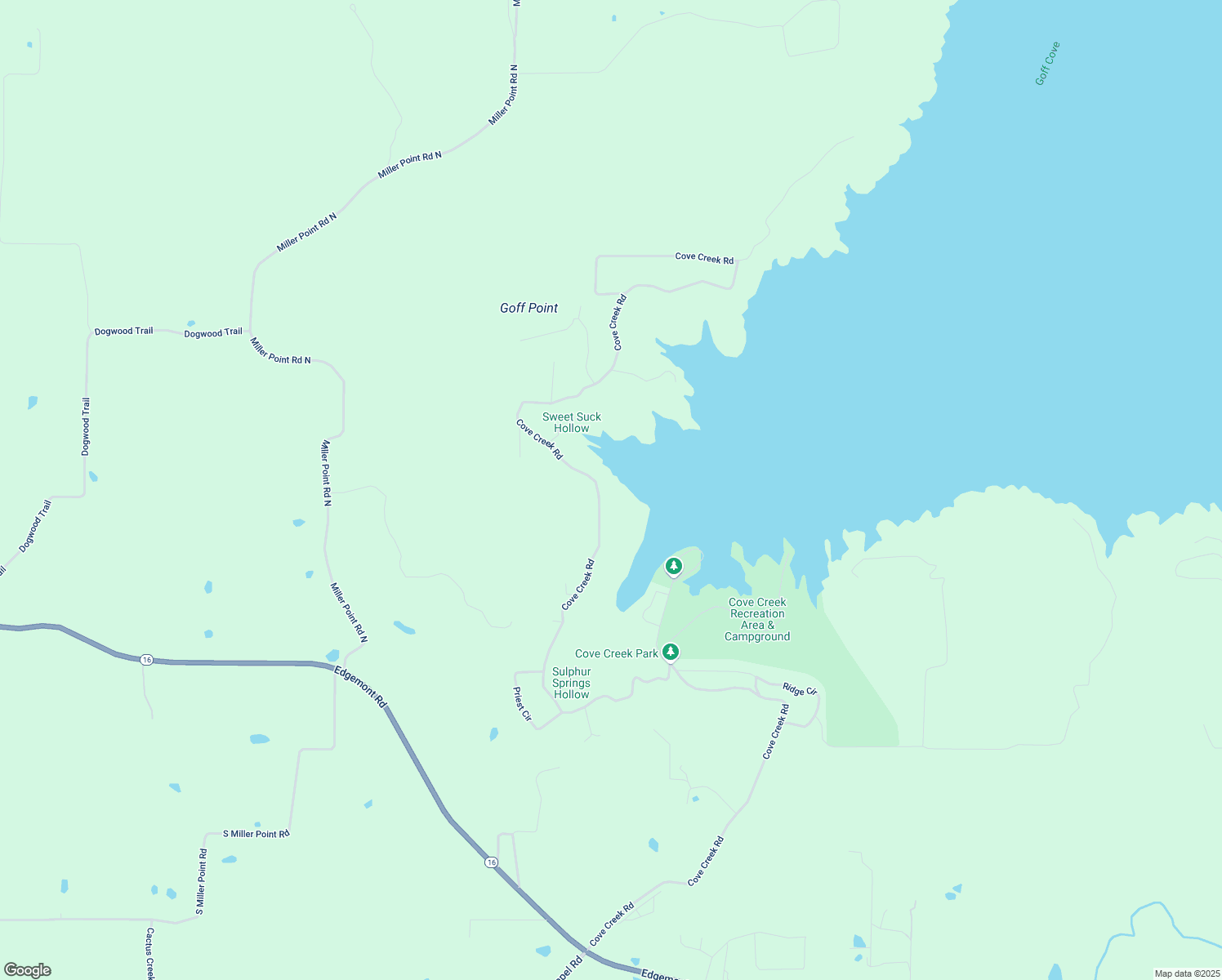 map of restaurants, bars, coffee shops, grocery stores, and more near 1352 Cove Creek Road in Quitman
