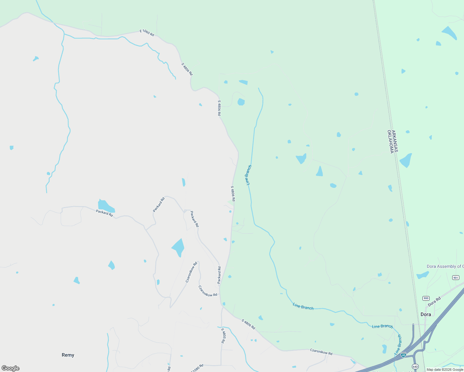 map of restaurants, bars, coffee shops, grocery stores, and more near Blue Mouse Road in Sequoyah County