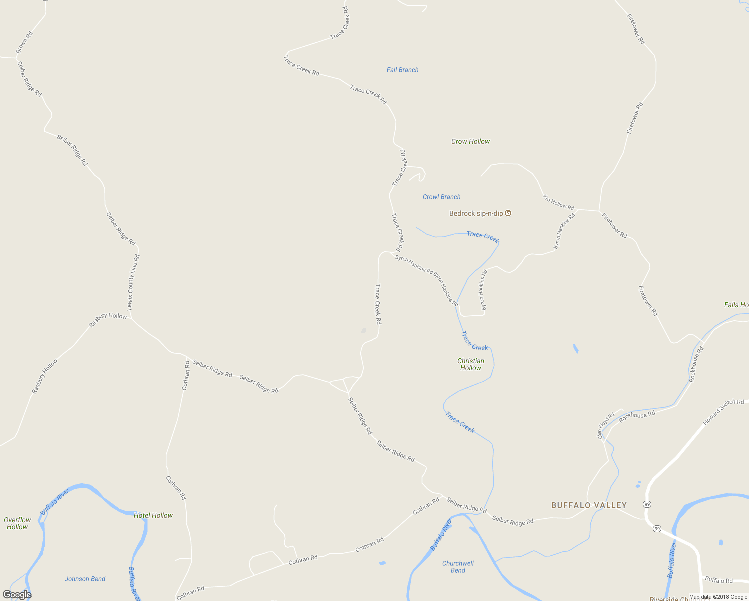 map of restaurants, bars, coffee shops, grocery stores, and more near 1970 Trace Creek Road in Hohenwald