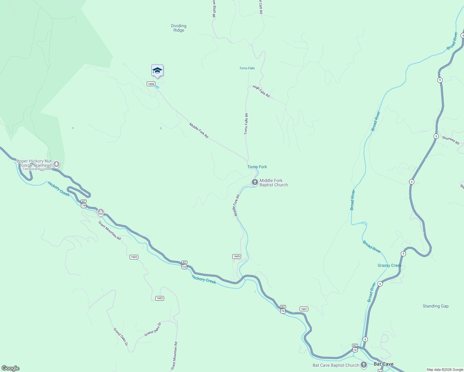 map of restaurants, bars, coffee shops, grocery stores, and more near 243 Old Place Road in Hendersonville