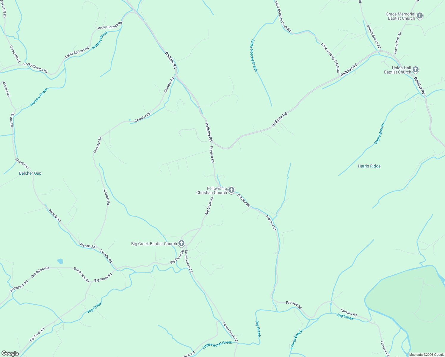 map of restaurants, bars, coffee shops, grocery stores, and more near 3020 Fairview Road in Madisonville