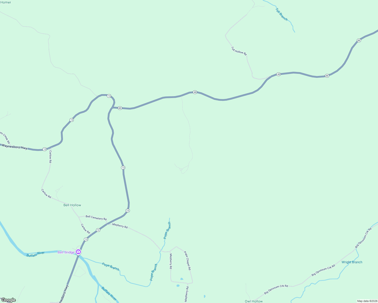 map of restaurants, bars, coffee shops, grocery stores, and more near 295 Burns Hollow Road in Waynesboro