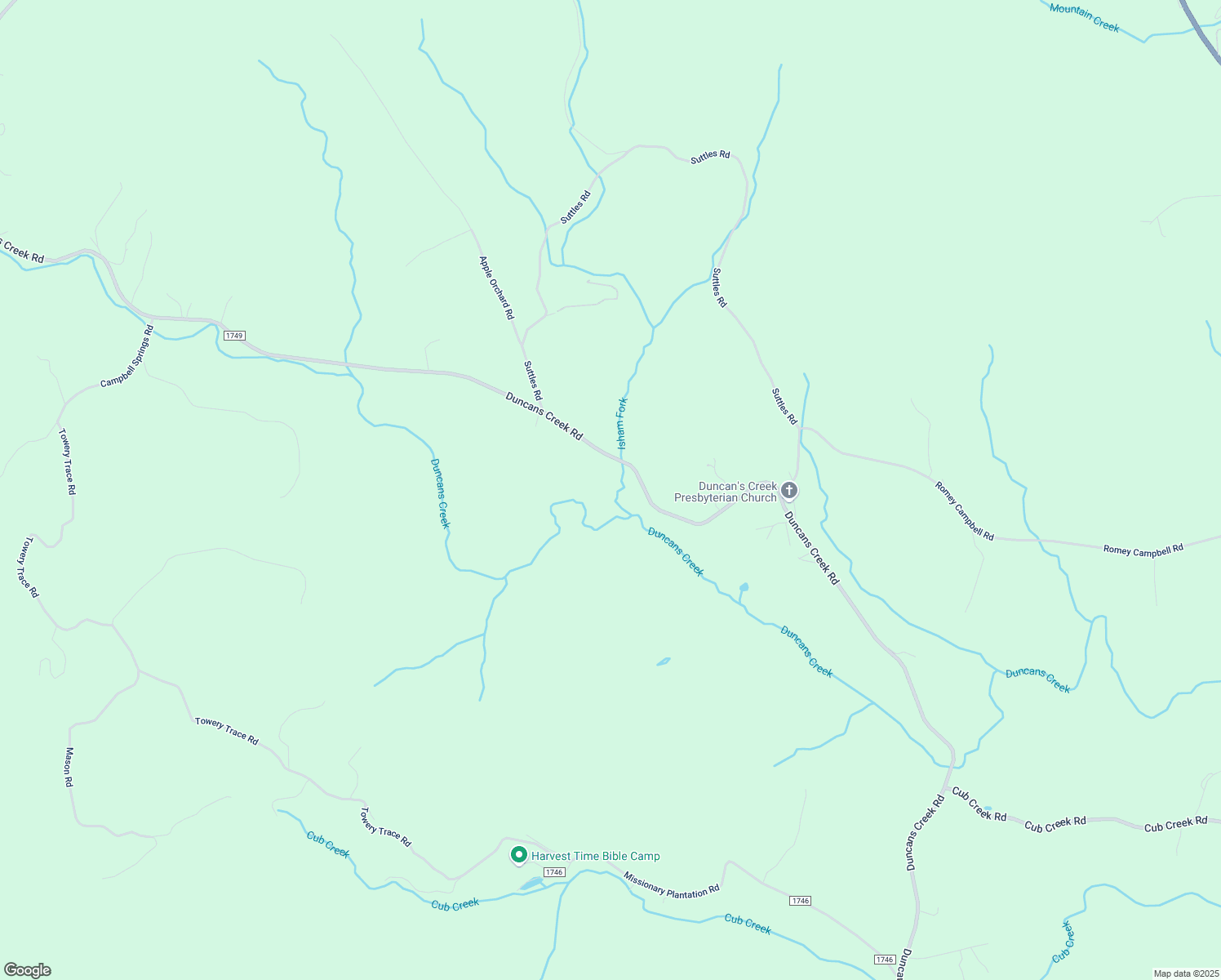 map of restaurants, bars, coffee shops, grocery stores, and more near 2017 Duncans Creek Road in Ellenboro