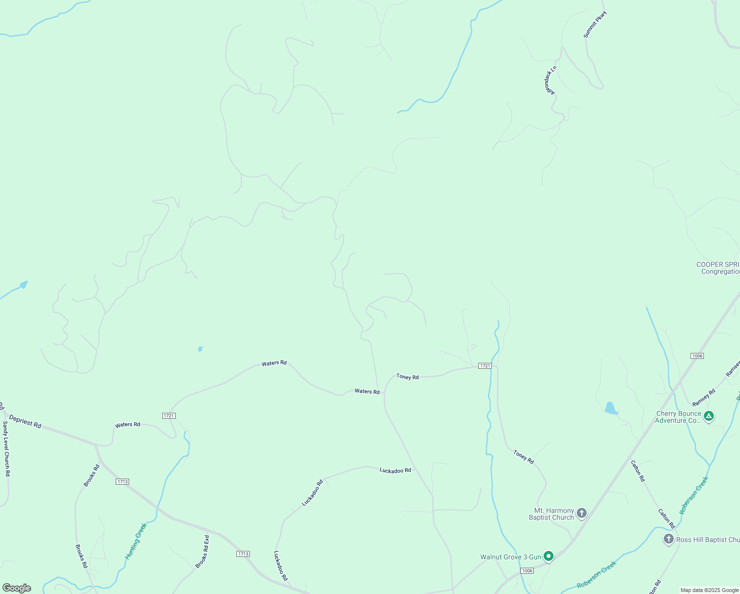 map of restaurants, bars, coffee shops, grocery stores, and more near 217 Valley Hills Drive in Bostic