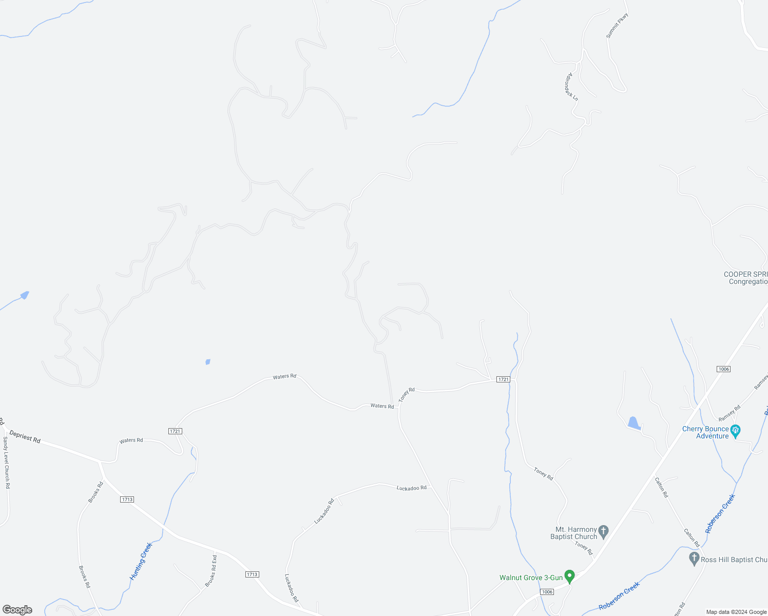 map of restaurants, bars, coffee shops, grocery stores, and more near 217 Valley Hills Drive in Bostic
