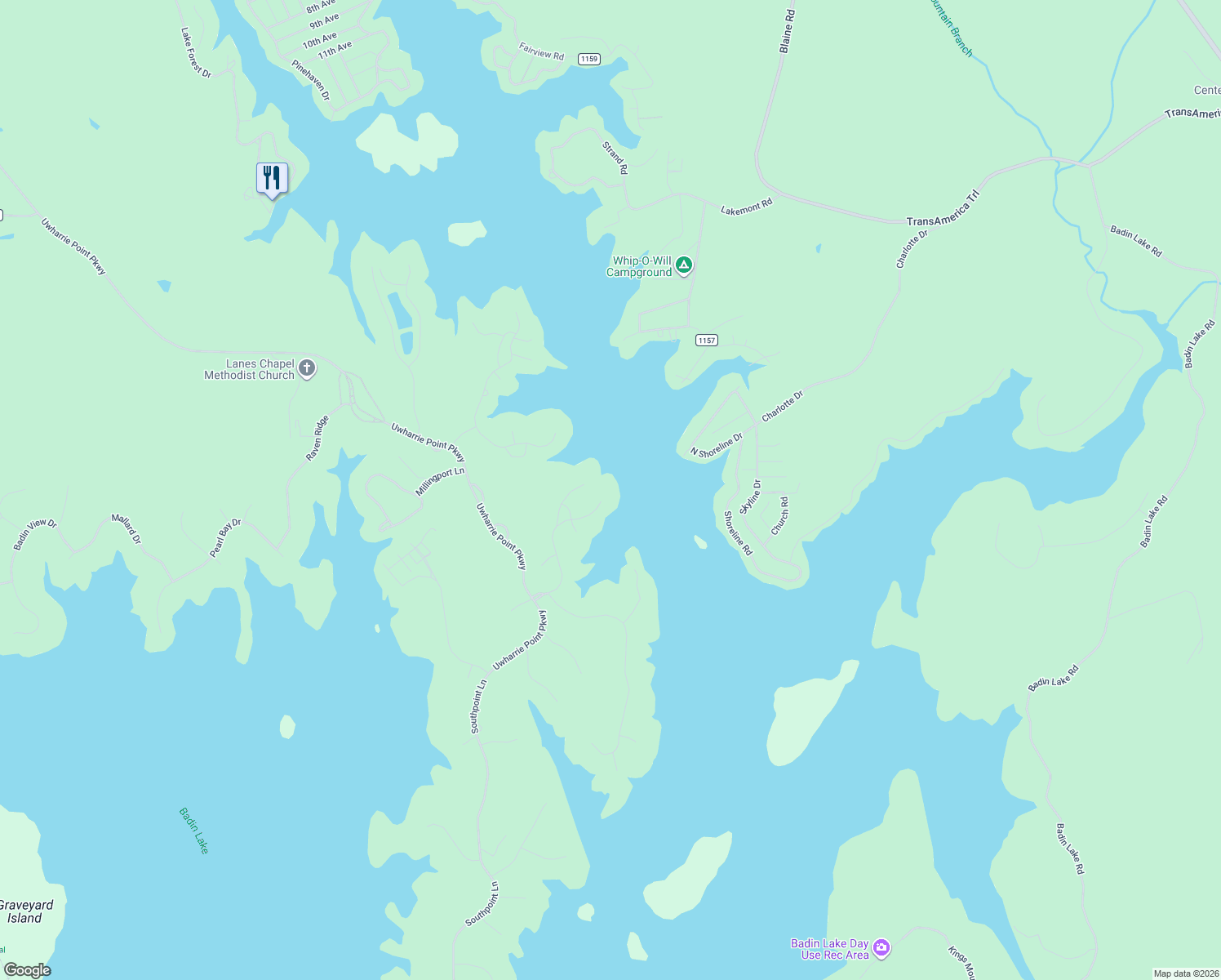 map of restaurants, bars, coffee shops, grocery stores, and more near 446 Glenbrook Spring in New London