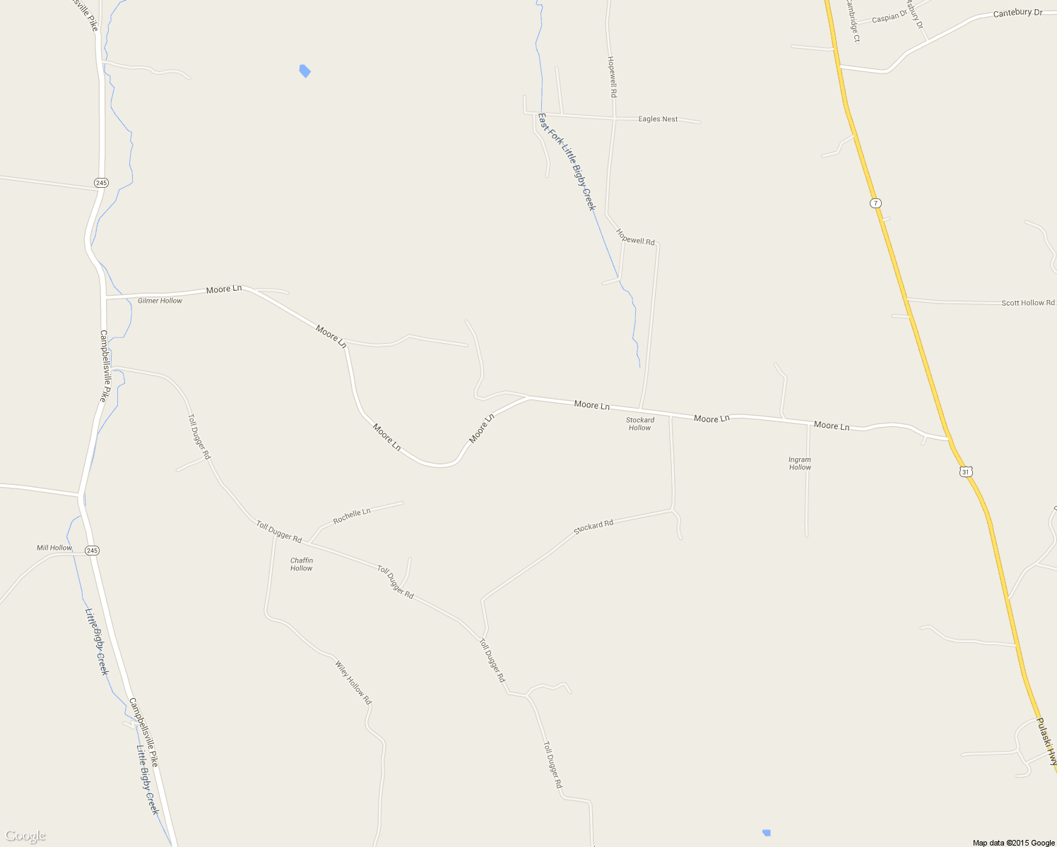 map of restaurants, bars, coffee shops, grocery stores, and more near 4511 Moore Lane in Culleoka