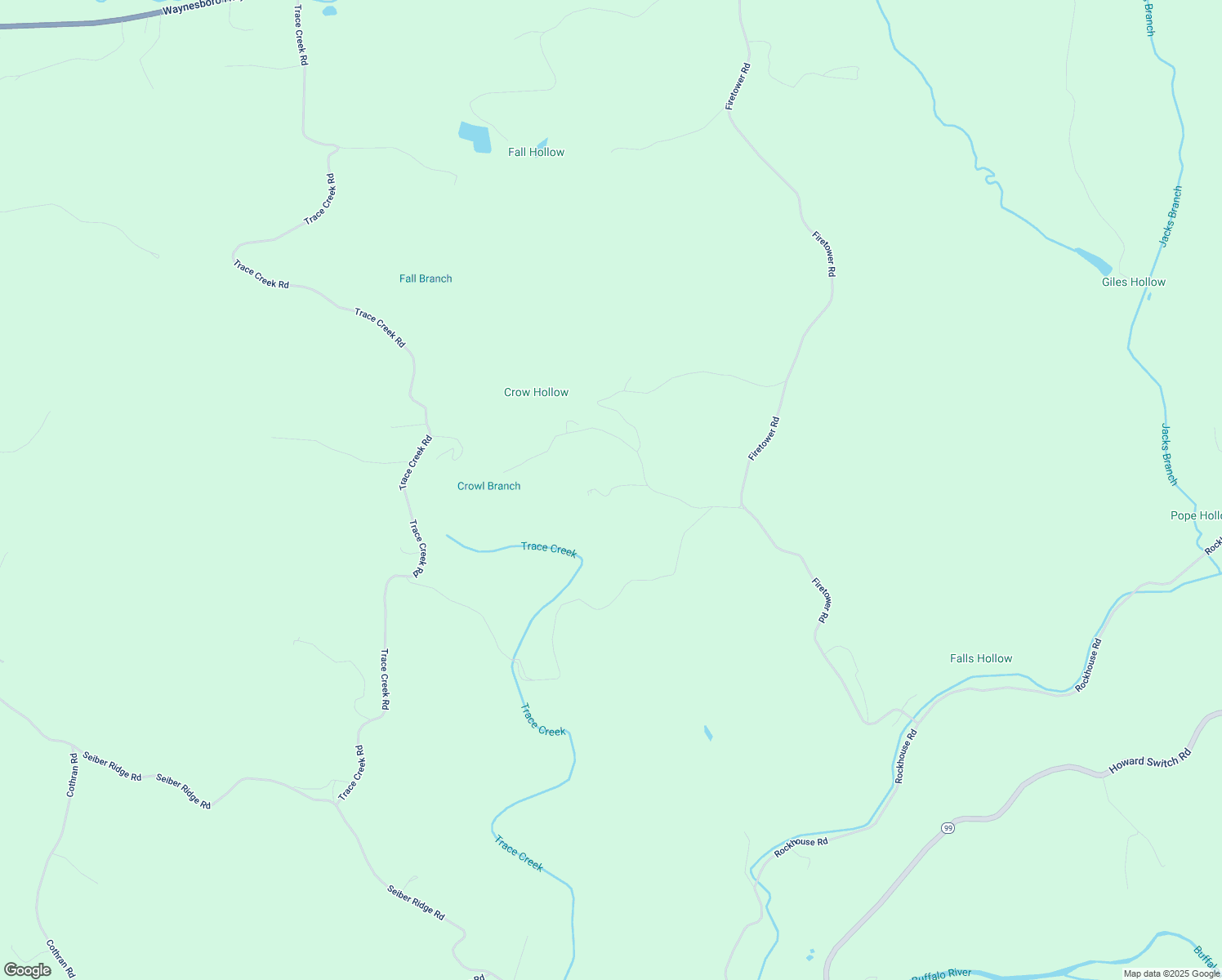 map of restaurants, bars, coffee shops, grocery stores, and more near 163 Kro Hollow Road in Hohenwald