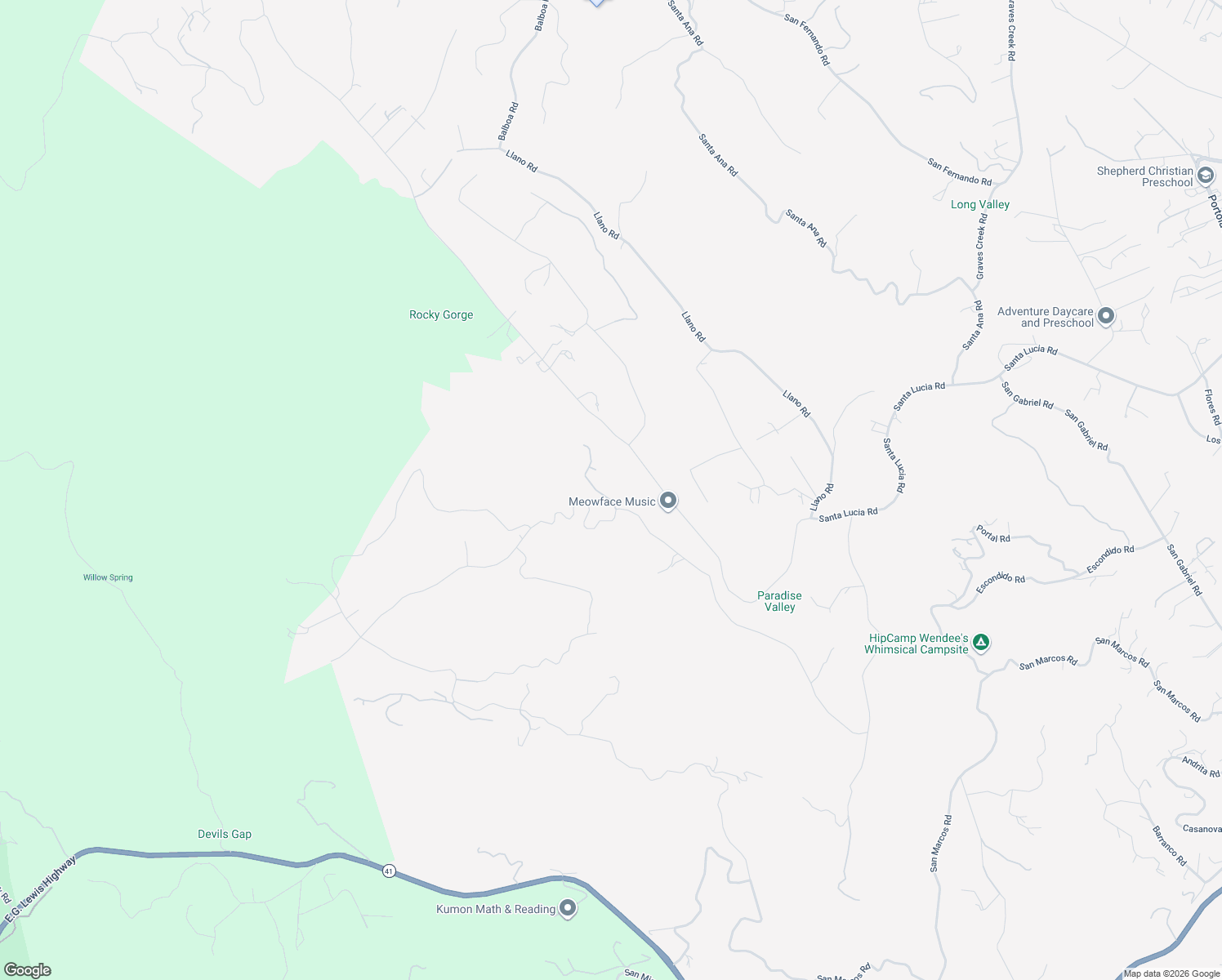 map of restaurants, bars, coffee shops, grocery stores, and more near 12500 Cenegal Road in Atascadero