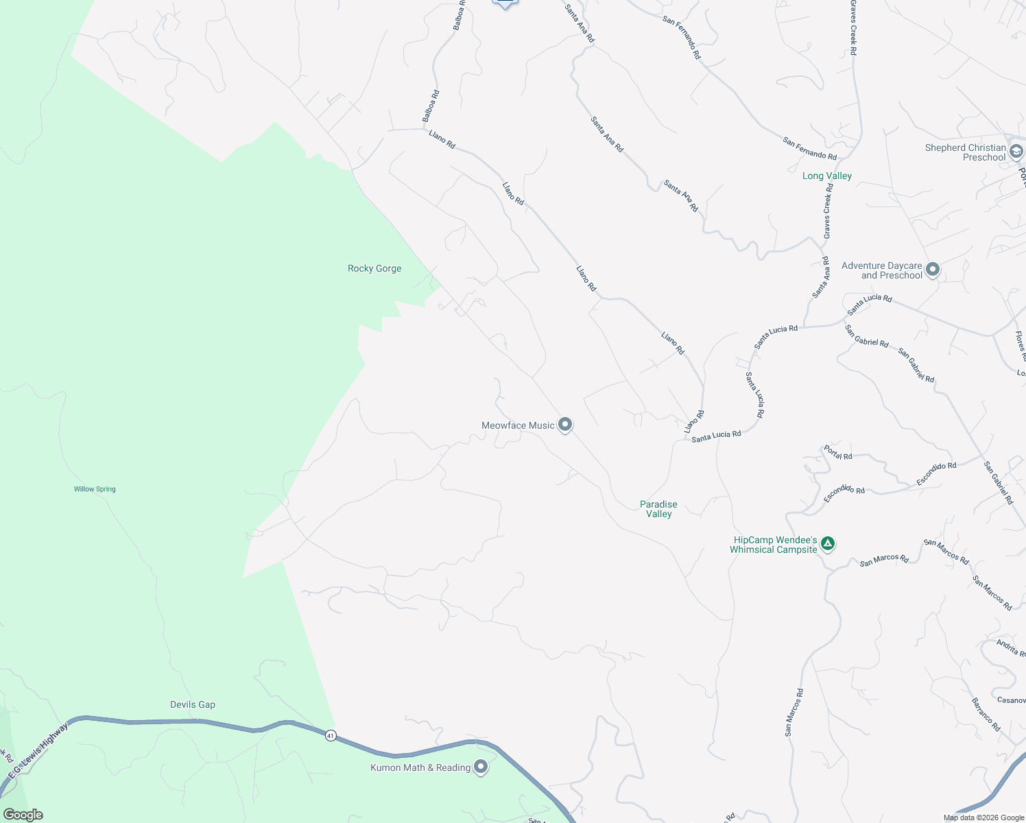map of restaurants, bars, coffee shops, grocery stores, and more near 12500 Cenegal Road in Atascadero