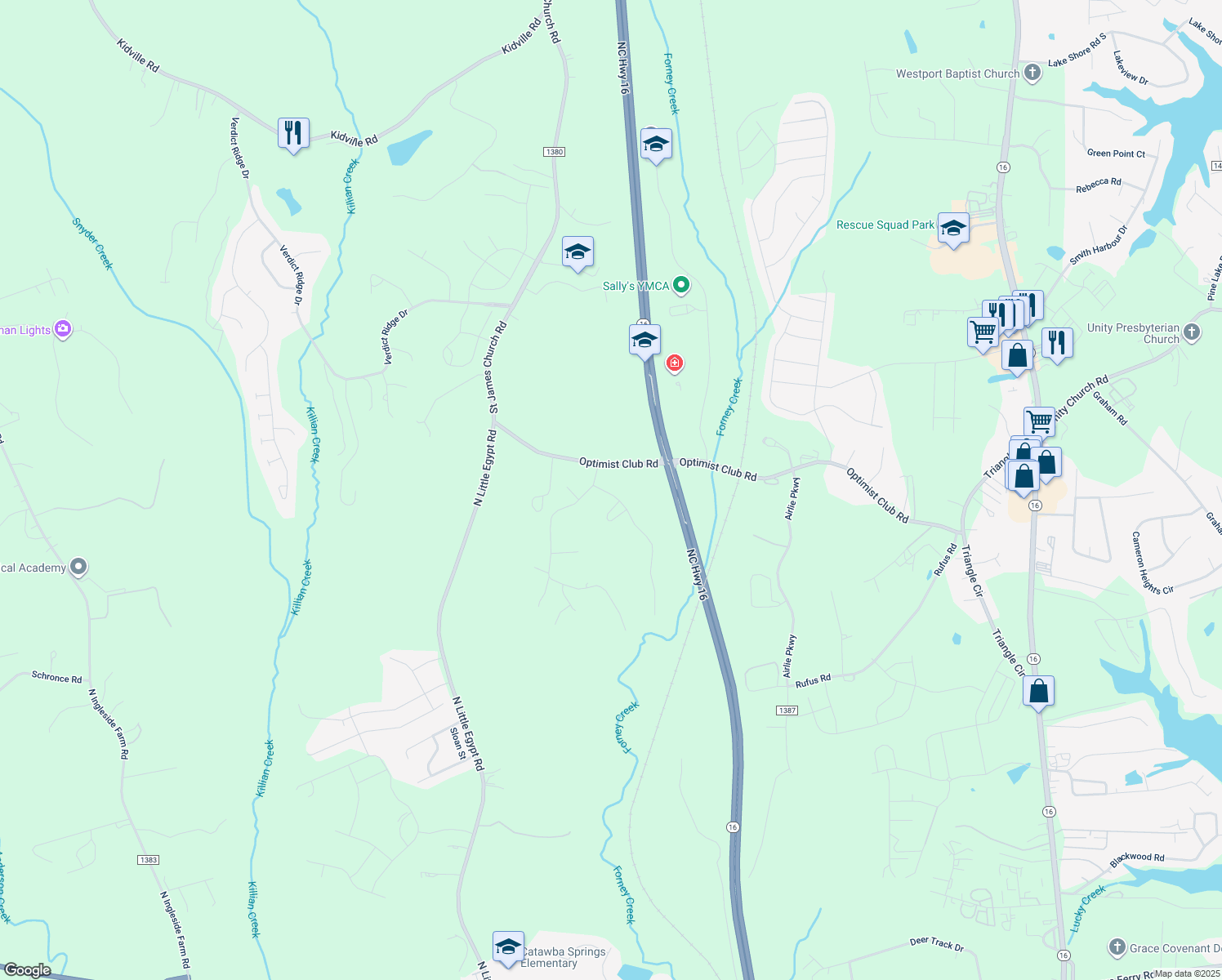 map of restaurants, bars, coffee shops, grocery stores, and more near 1348 Brook Path Trail in Denver