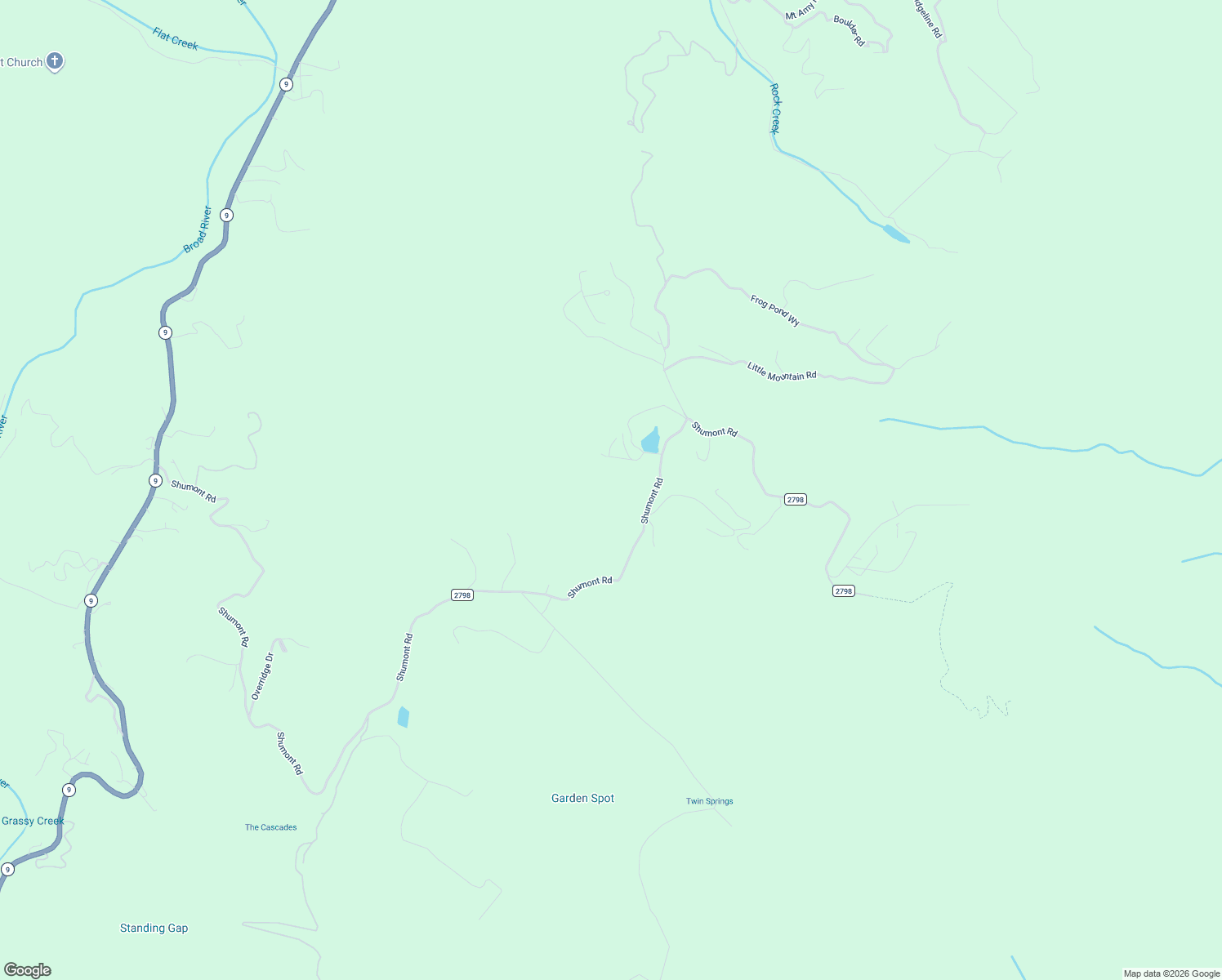 map of restaurants, bars, coffee shops, grocery stores, and more near 630 Shumont Road in Black Mountain