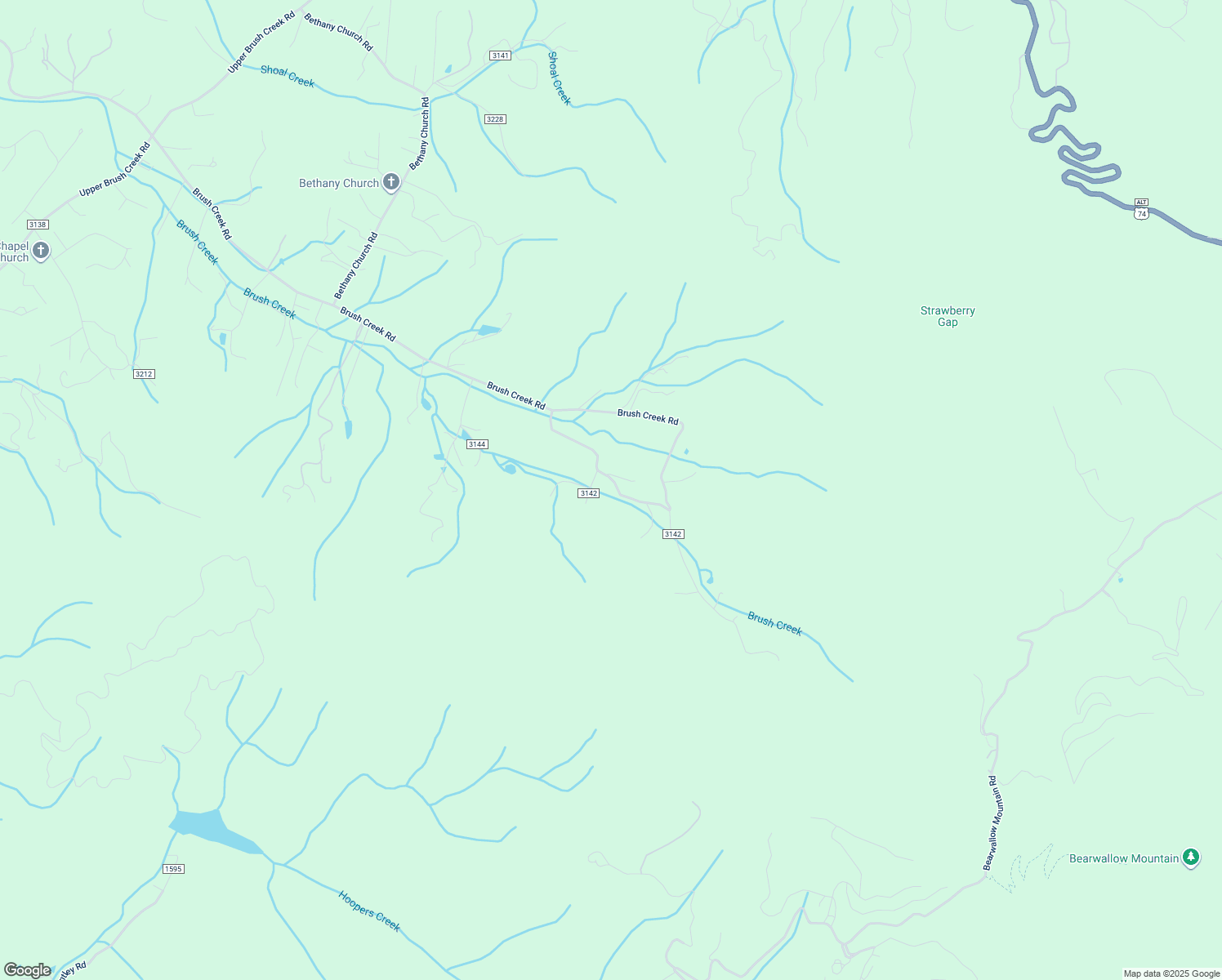 map of restaurants, bars, coffee shops, grocery stores, and more near 1063 Brush Creek Circle in Fairview