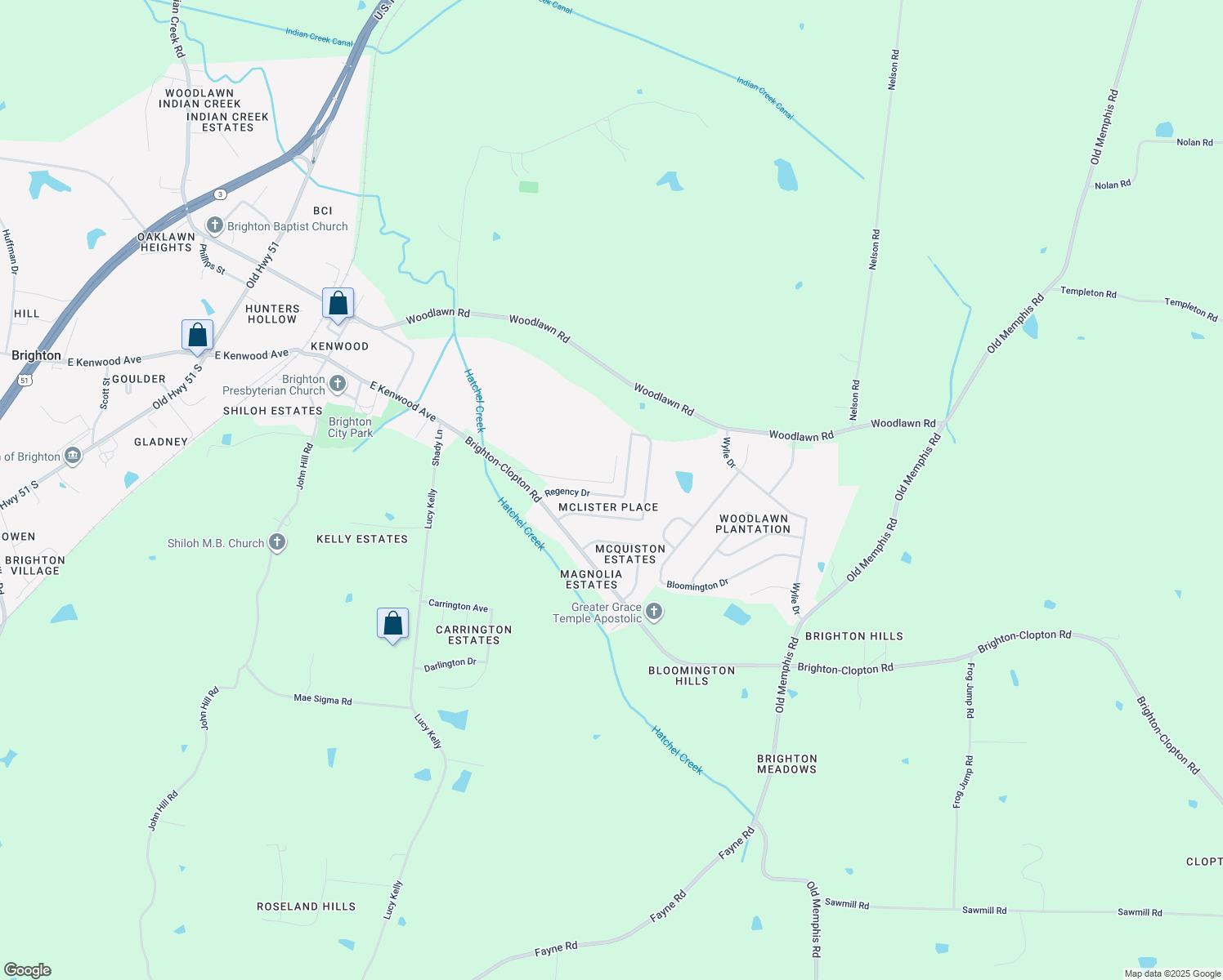 map of restaurants, bars, coffee shops, grocery stores, and more near 216 Regency Dr in Brighton